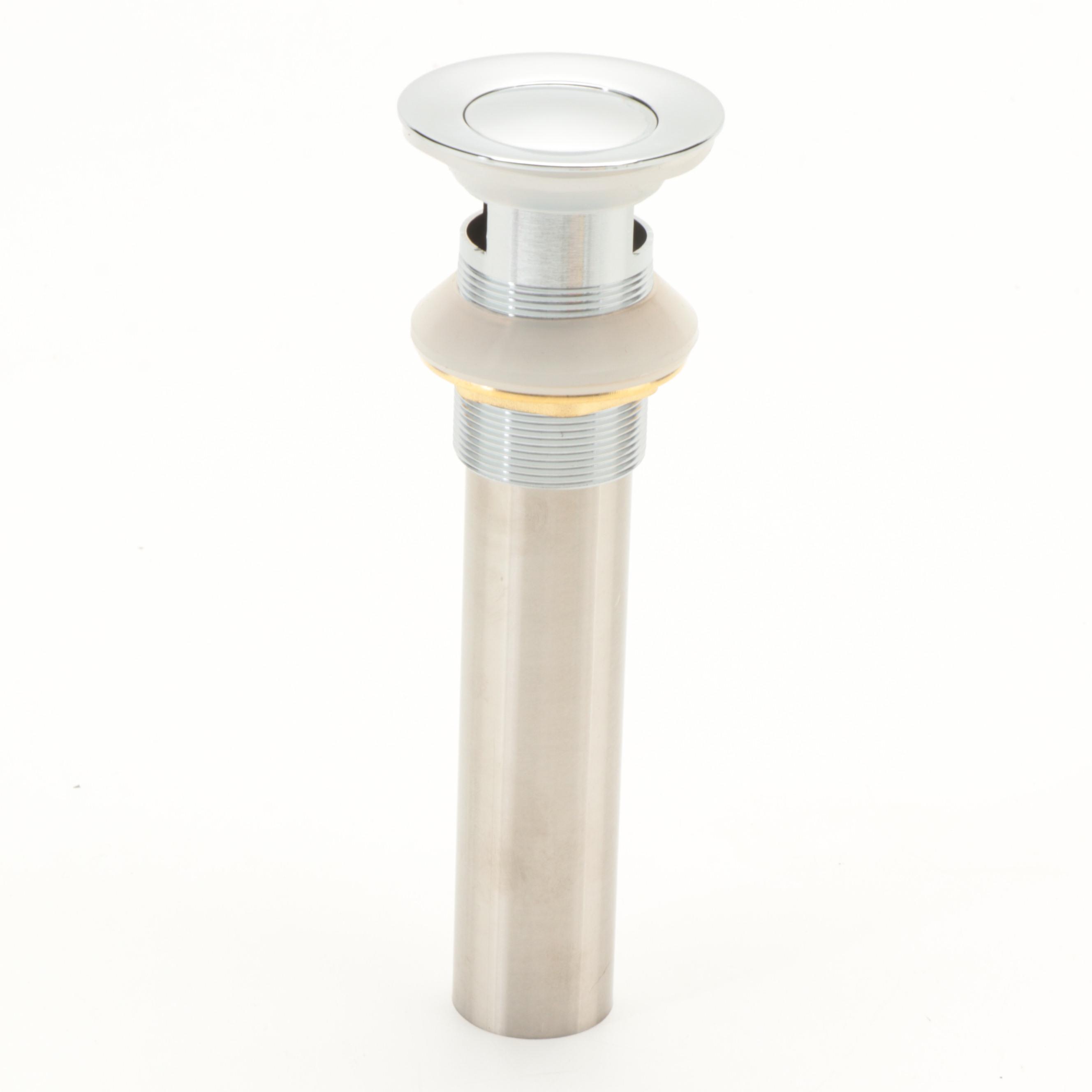 Modernist Chrome Finish Widespread Faucet with Pop-Up Drain