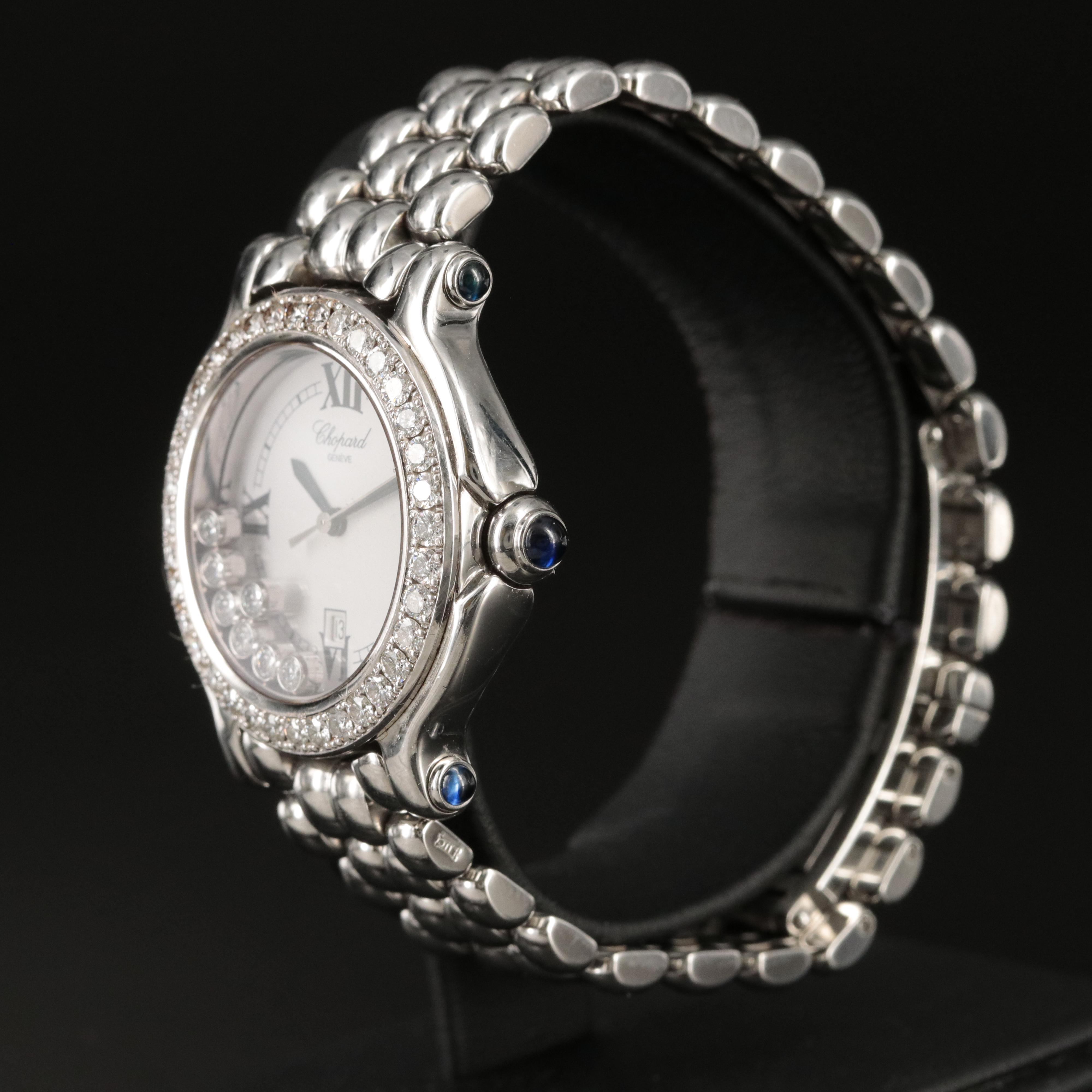Chopard Happy Sport Diamond Bezel Watch