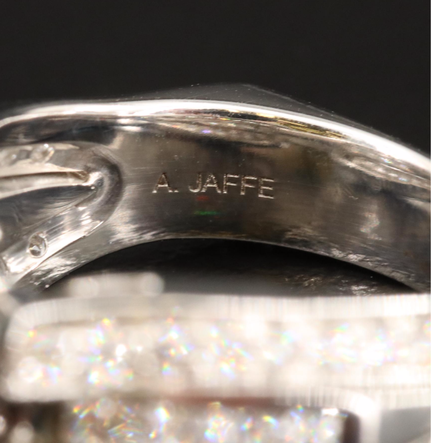 A. Jaffe 14K 1.51 CT Unheated Sapphire and 1.00 CTW Diamond Ring with GIA Report