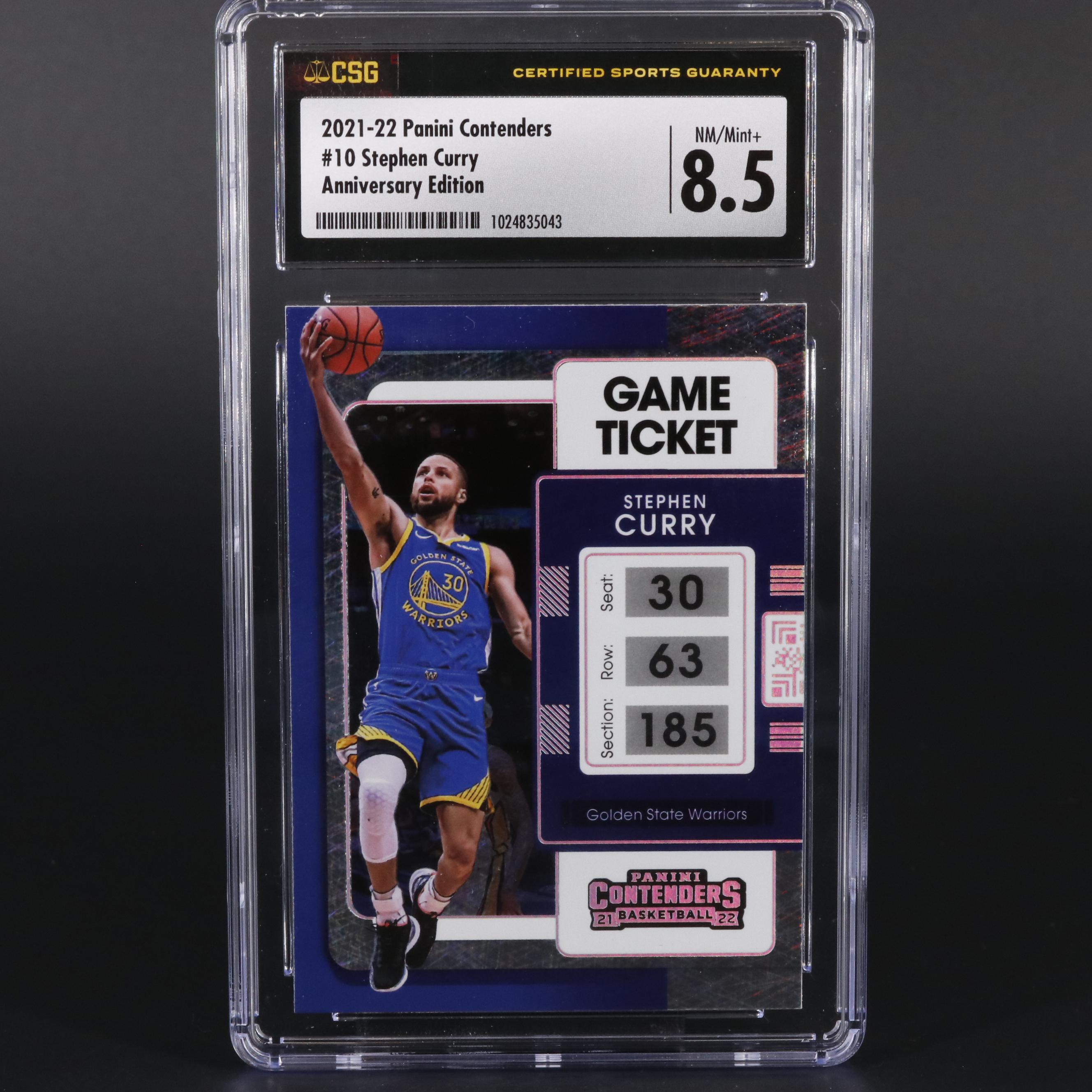 2021 Panini Stephen Curry #10 Graded CSG 8.5 Mint Basketball Card