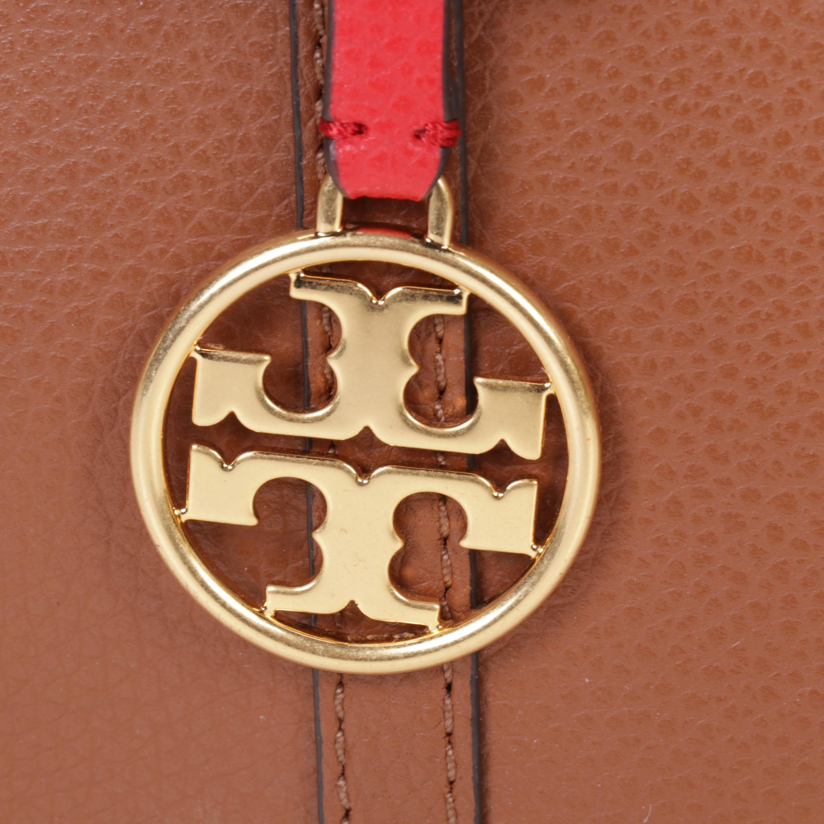 Tory Burch Perry Tote in Light Umber Pebbled Leather