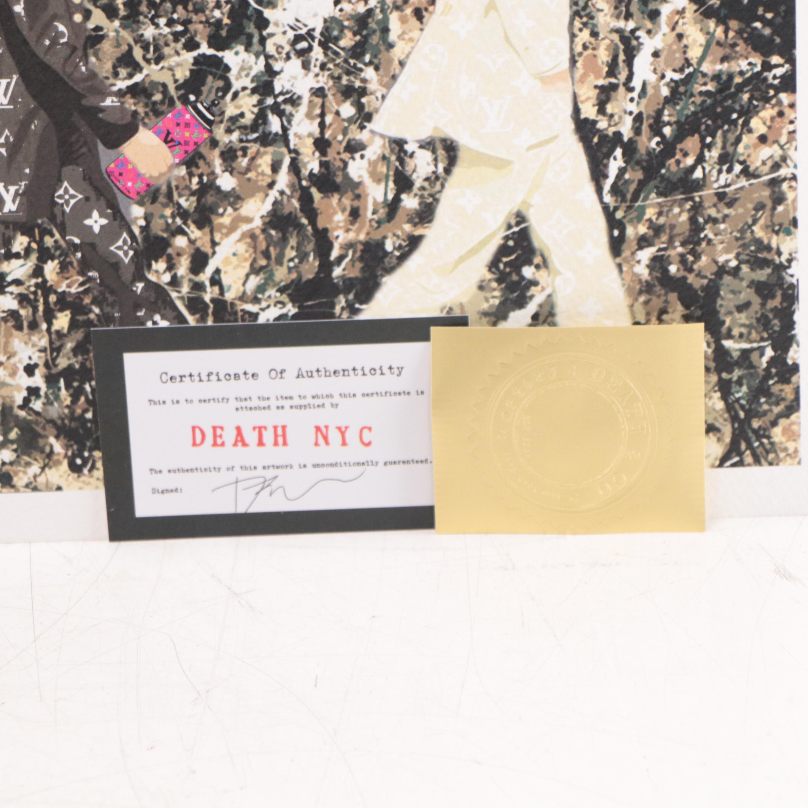 Death NYC Pop Art Graphic Print Featuring Pollock and The Beatles