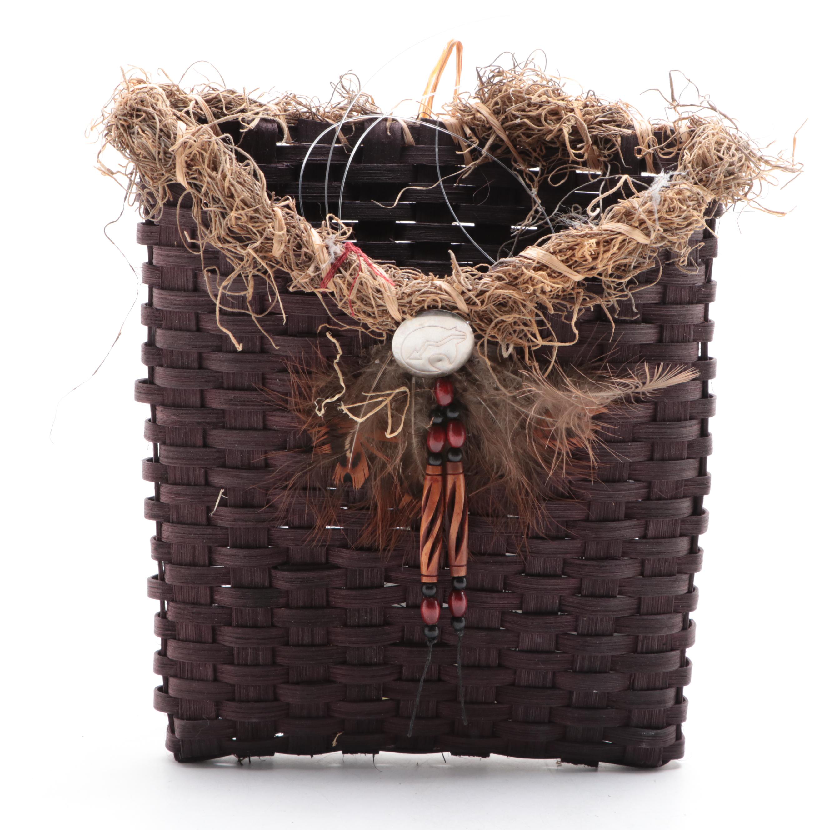 Barbara Heard Signed Pit Fired Ceramic Water Jar, Hickory Hill Basket and More