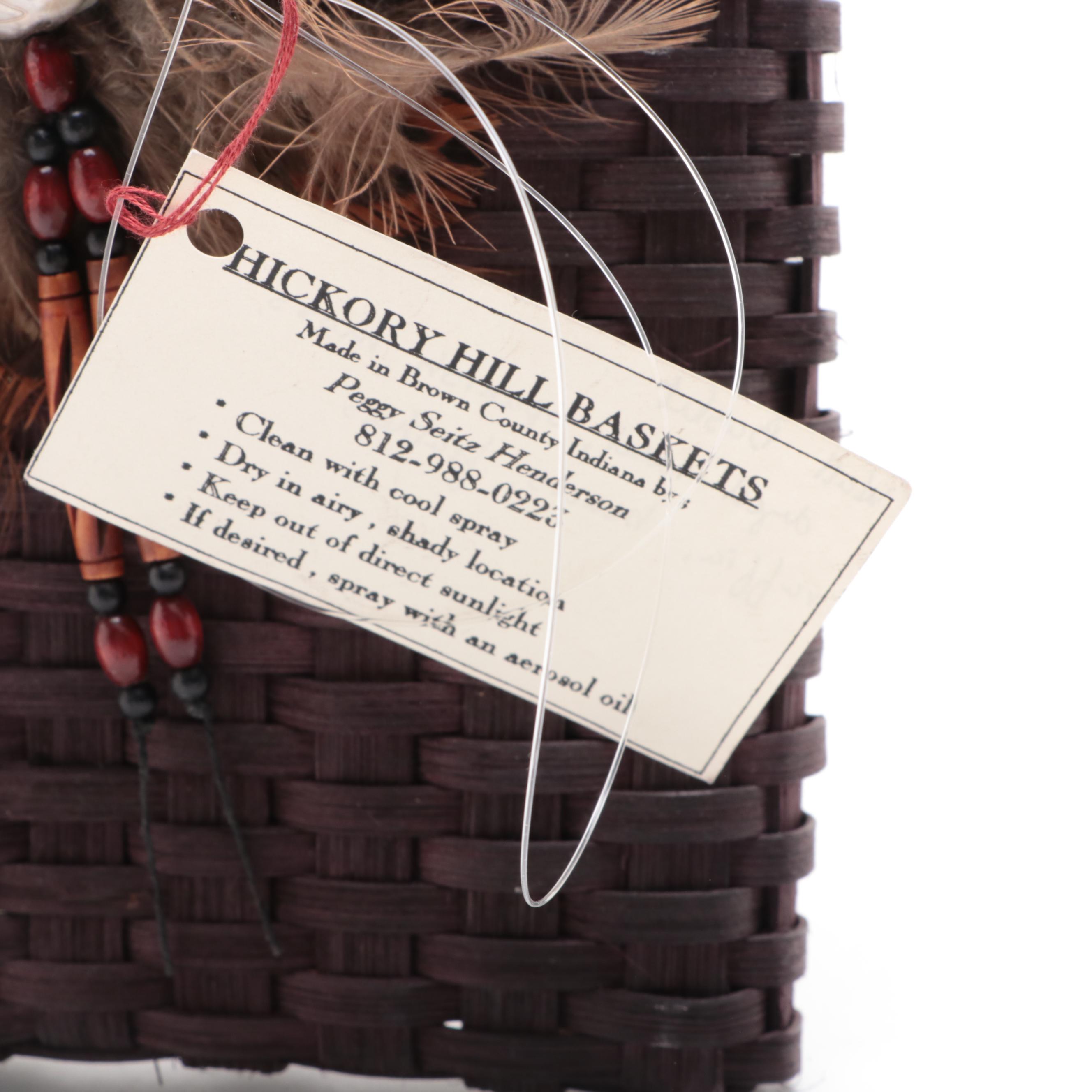 Barbara Heard Signed Pit Fired Ceramic Water Jar, Hickory Hill Basket and More