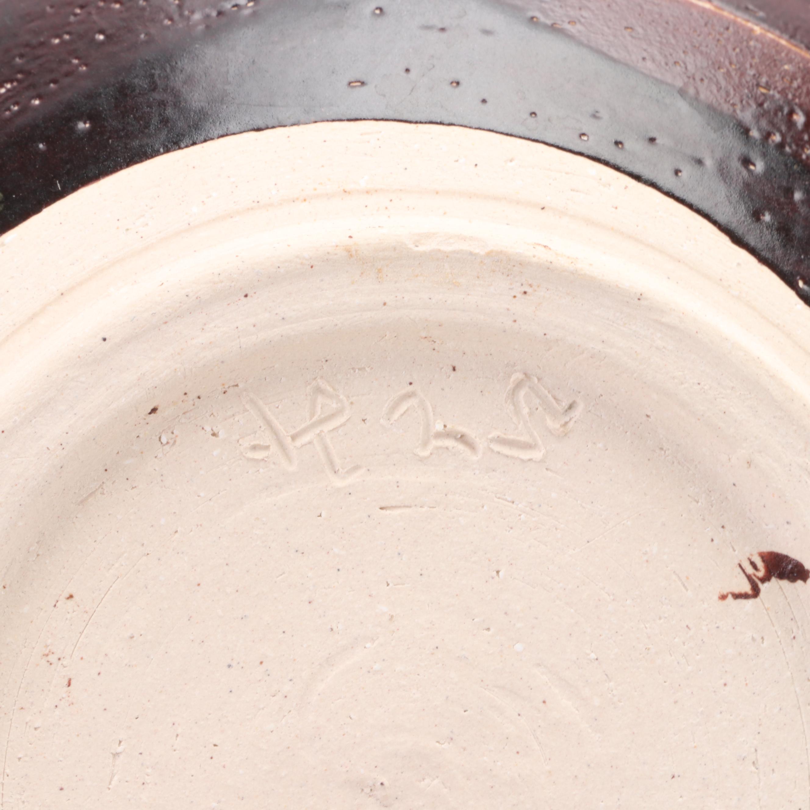 Six Japanese Studio Pottery Bowls and Trays