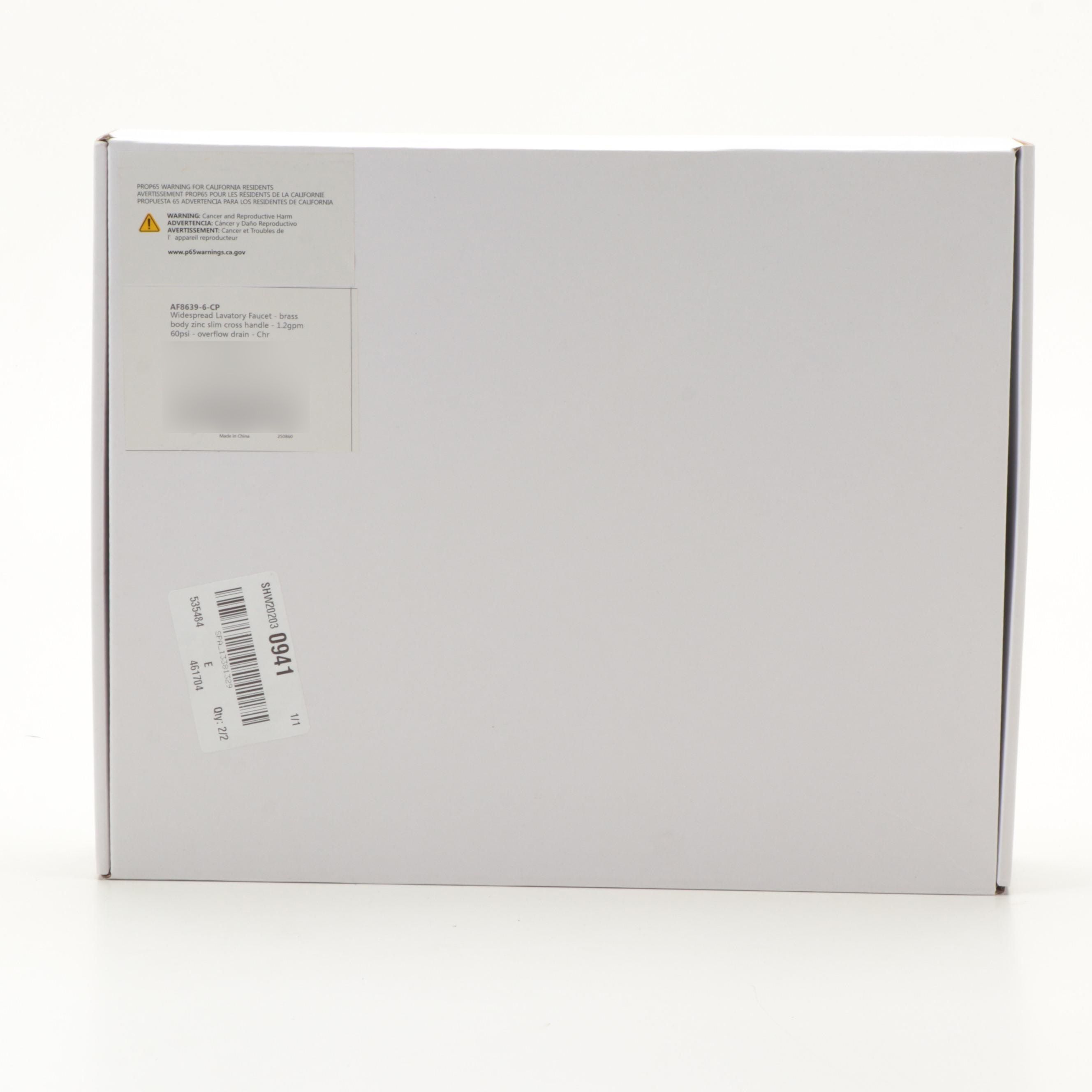 Modernist Chrome Finish Widespread Faucet with Pop-Up Drain