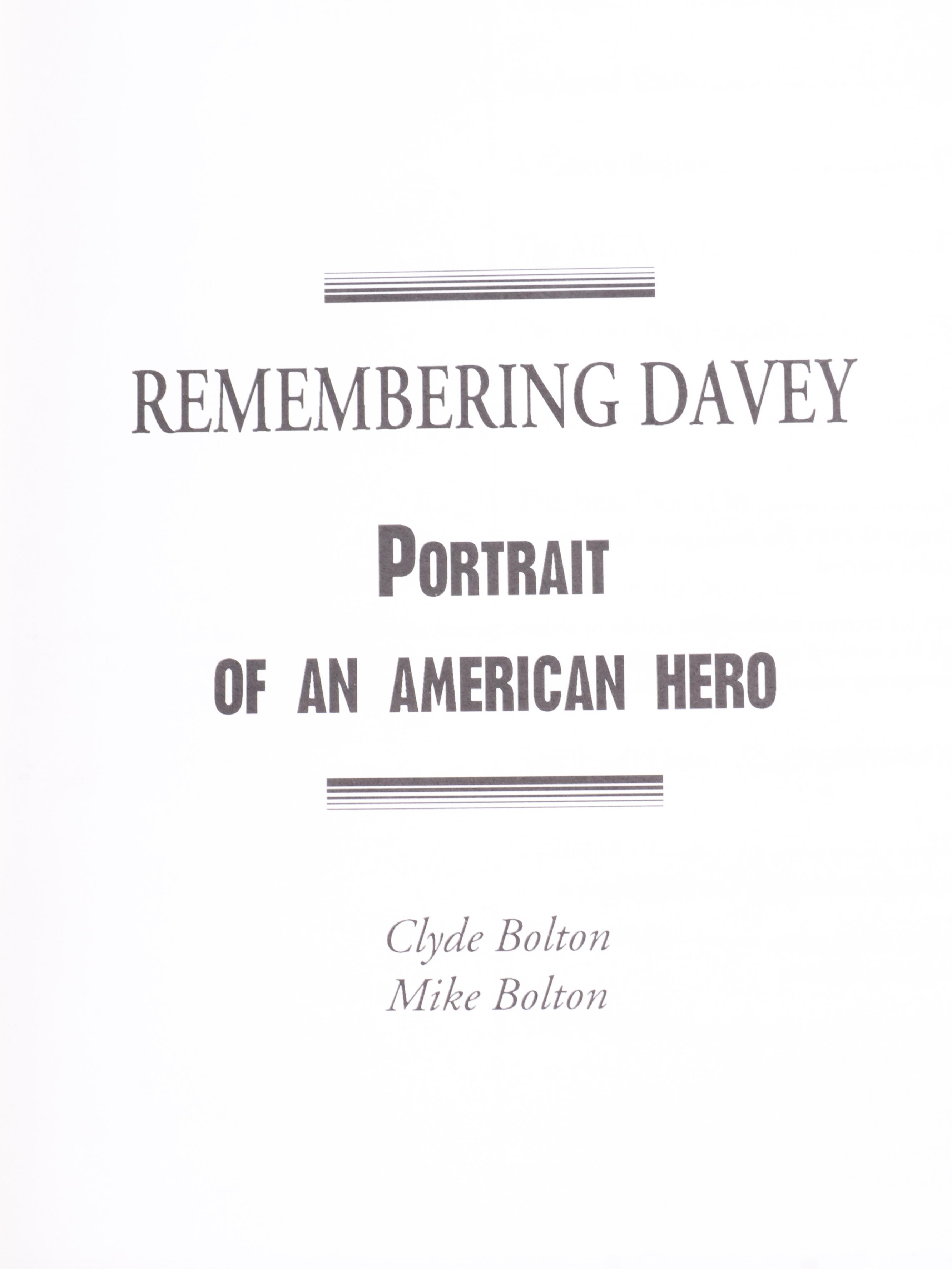 Bobby Allison Signed Giclée Print, "Remembering Davey" Book, More