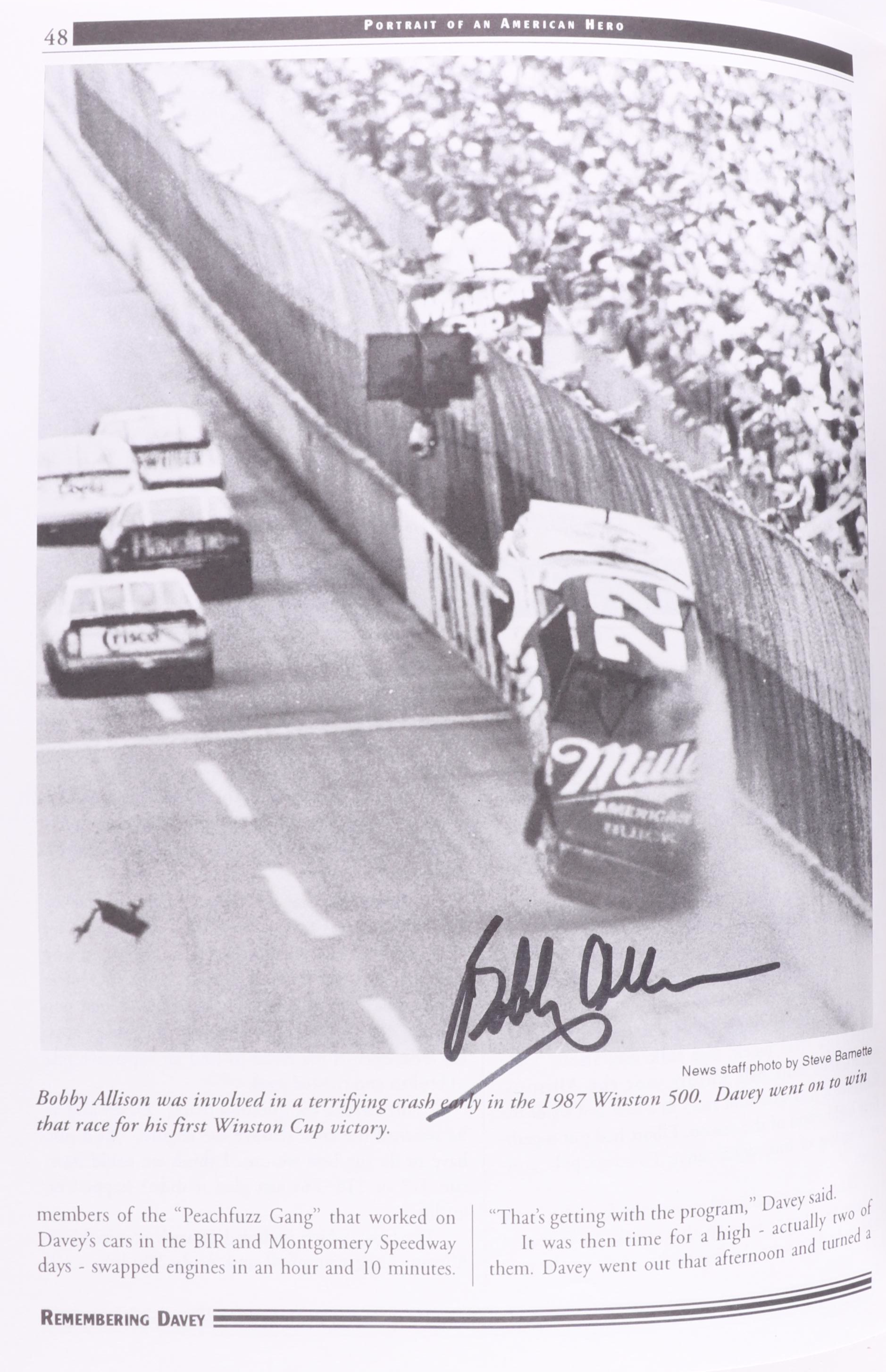 Bobby Allison Signed Giclée Print, "Remembering Davey" Book, More