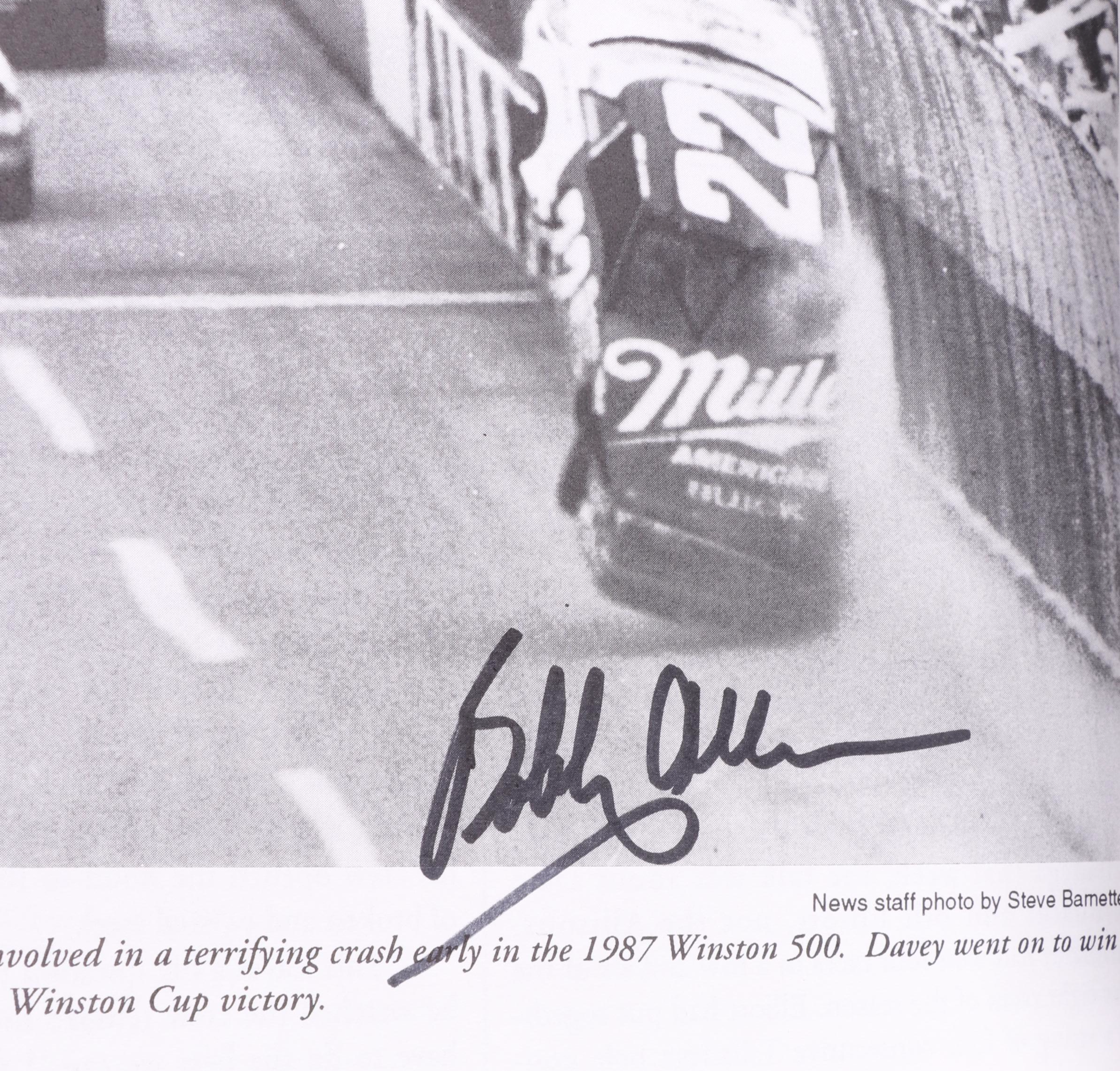 Bobby Allison Signed Giclée Print, "Remembering Davey" Book, More