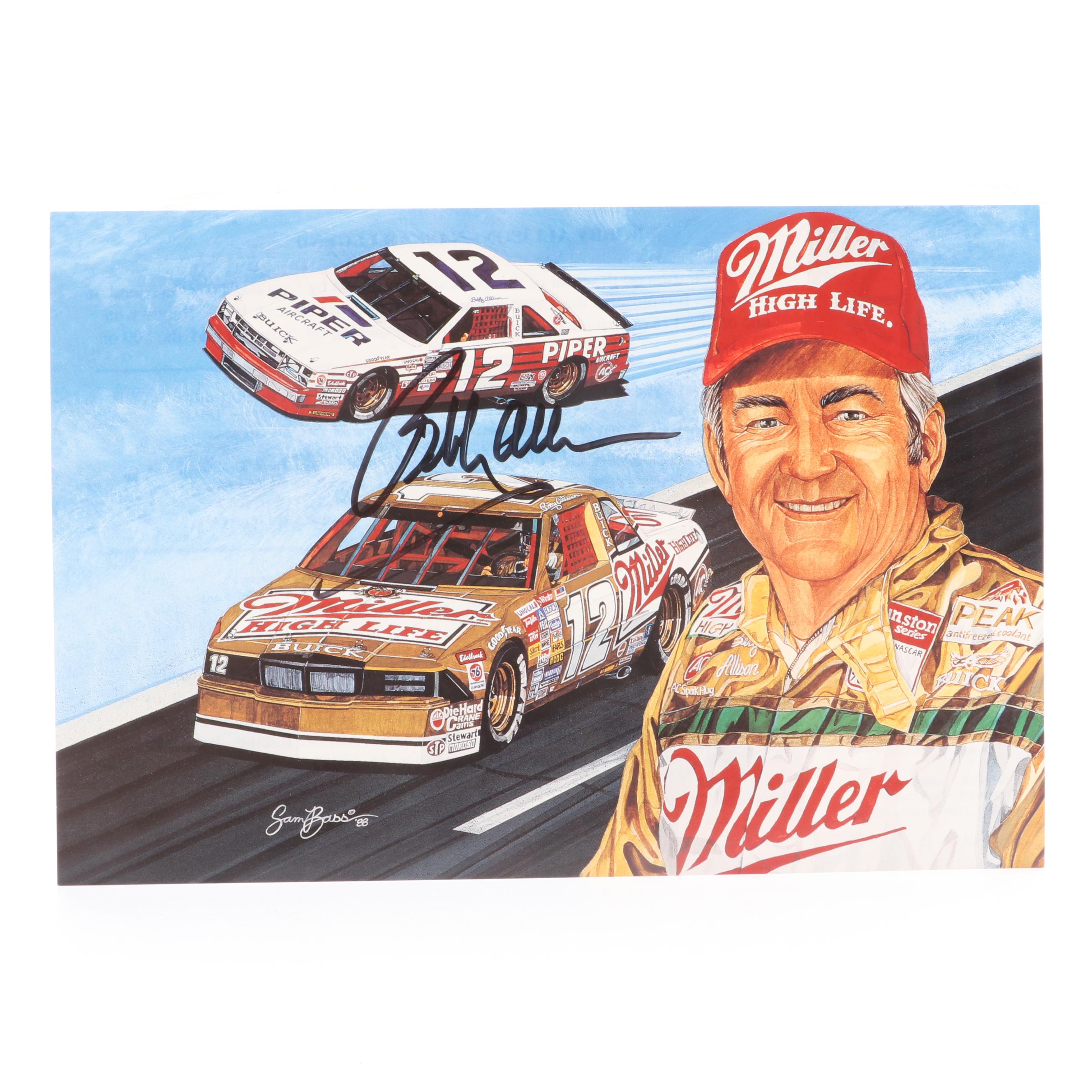 Bobby Allison Signed Giclée Print, "Remembering Davey" Book, More