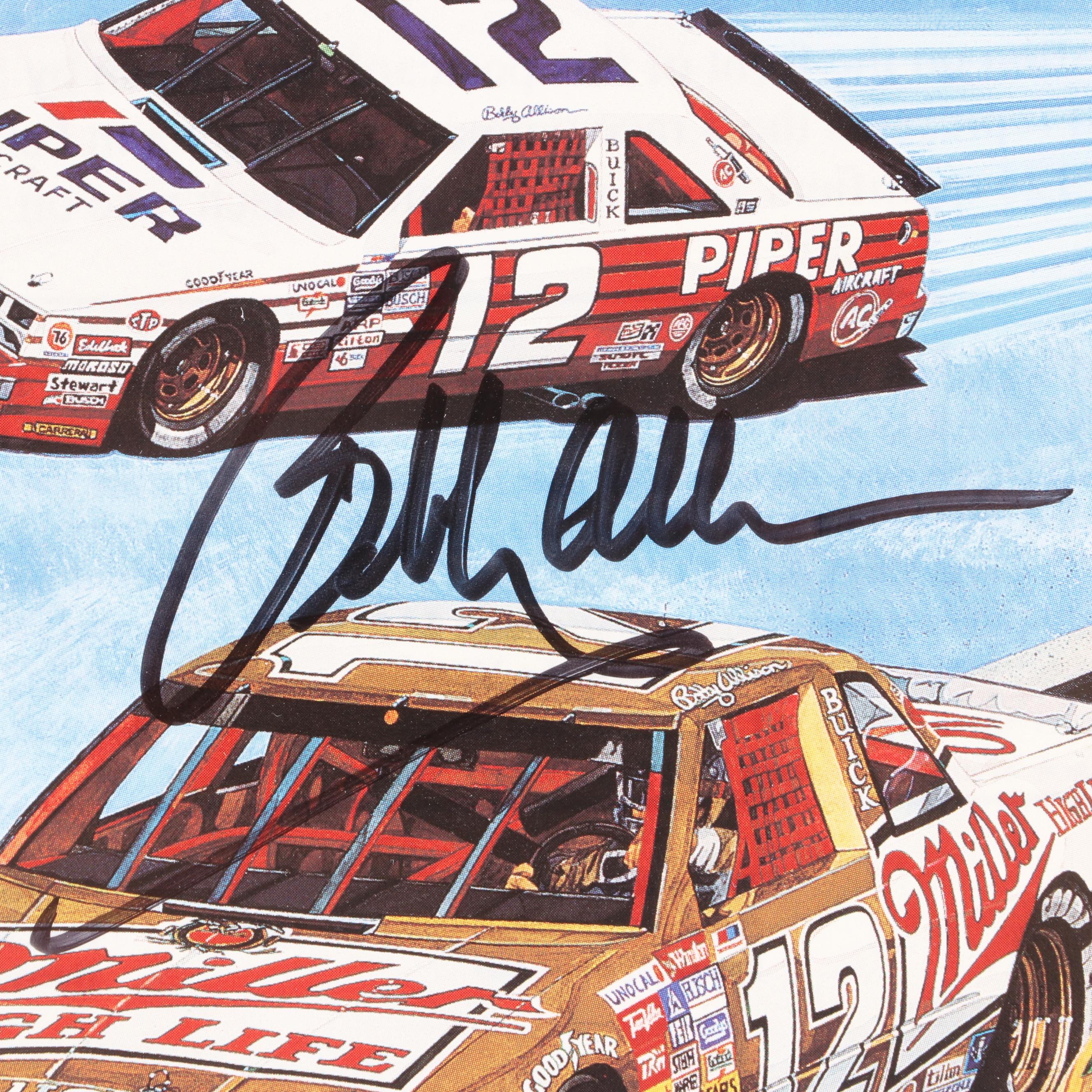 Bobby Allison Signed Giclée Print, "Remembering Davey" Book, More