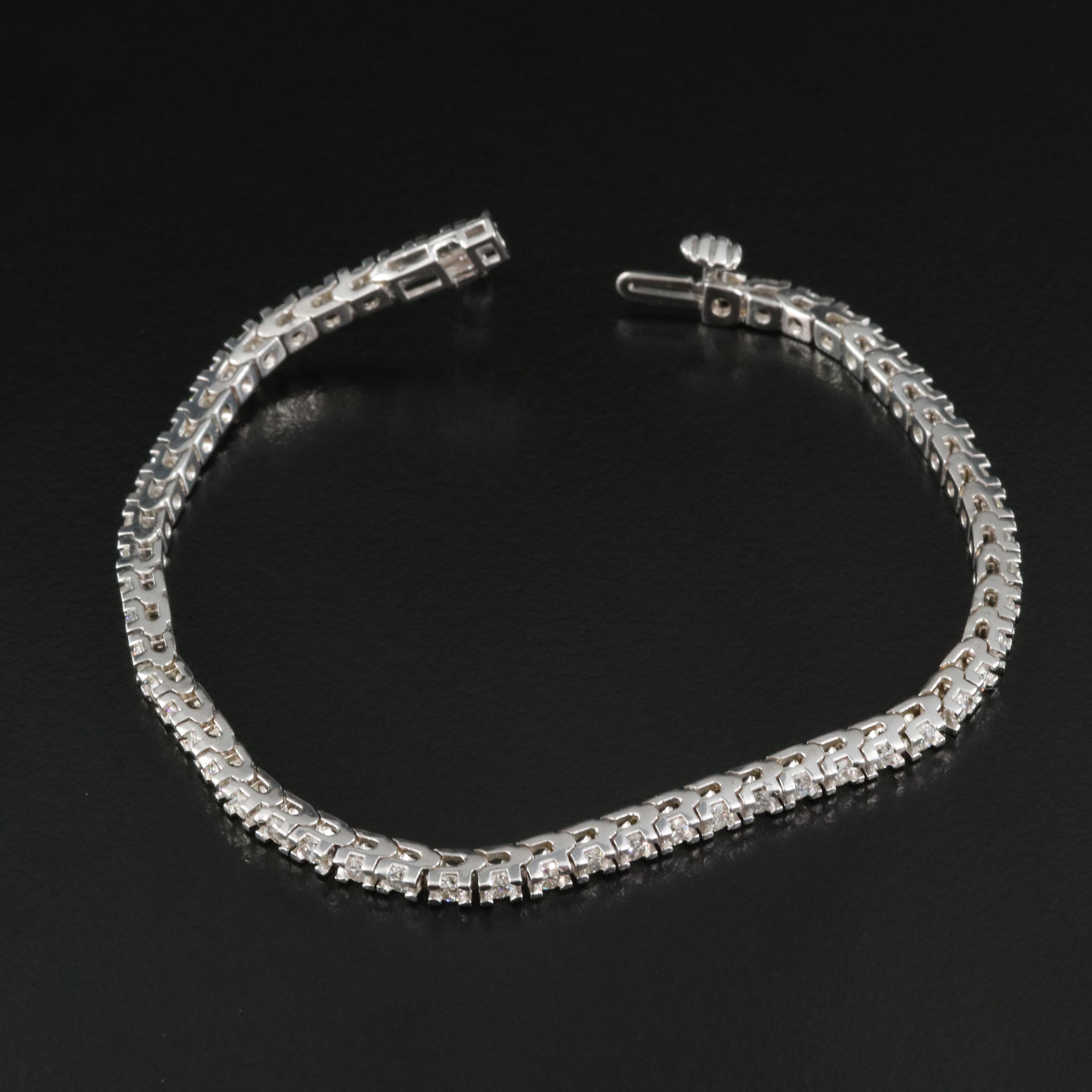 14K 2.50 CTW Diamond Line Bracelet