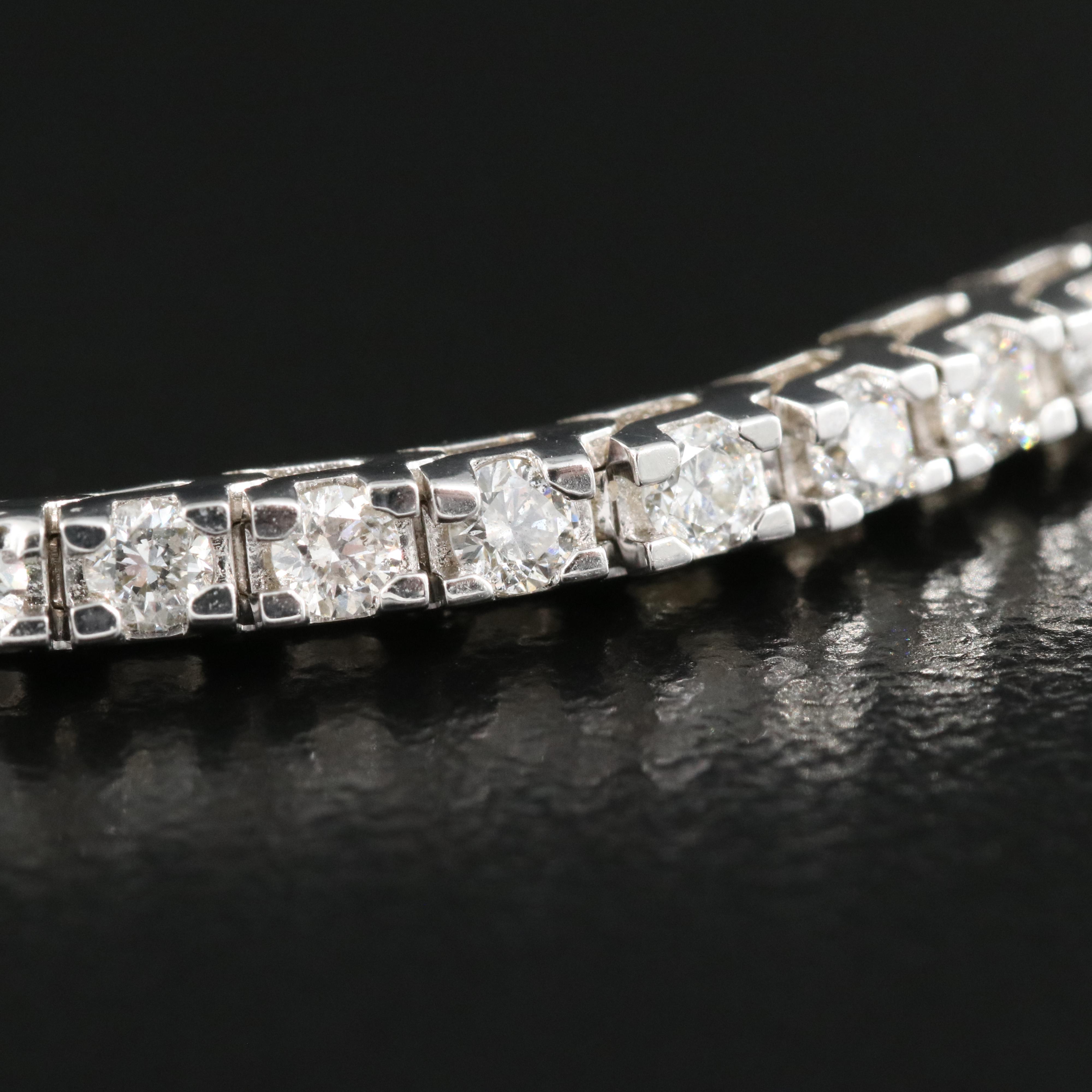 14K 2.50 CTW Diamond Line Bracelet