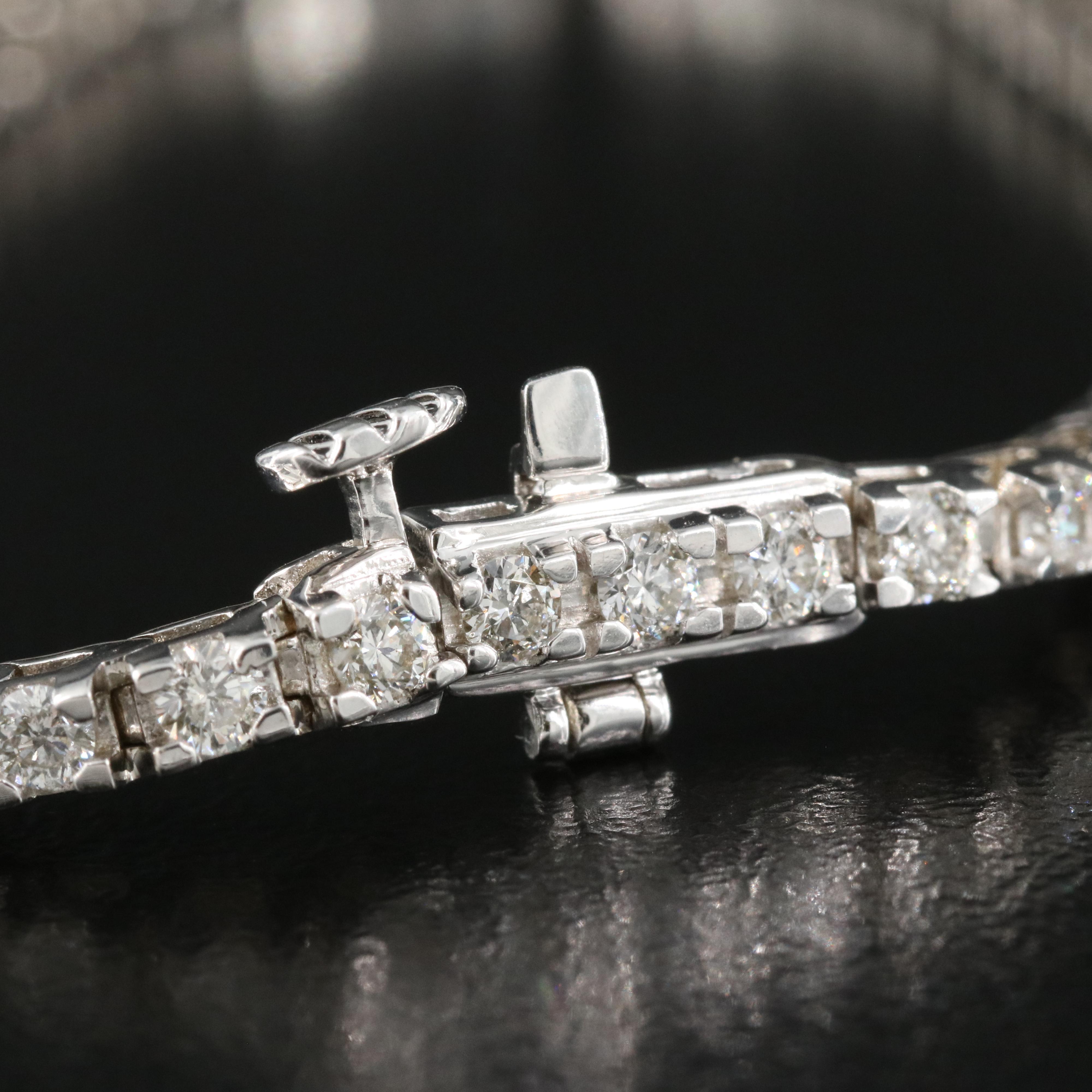 14K 2.50 CTW Diamond Line Bracelet