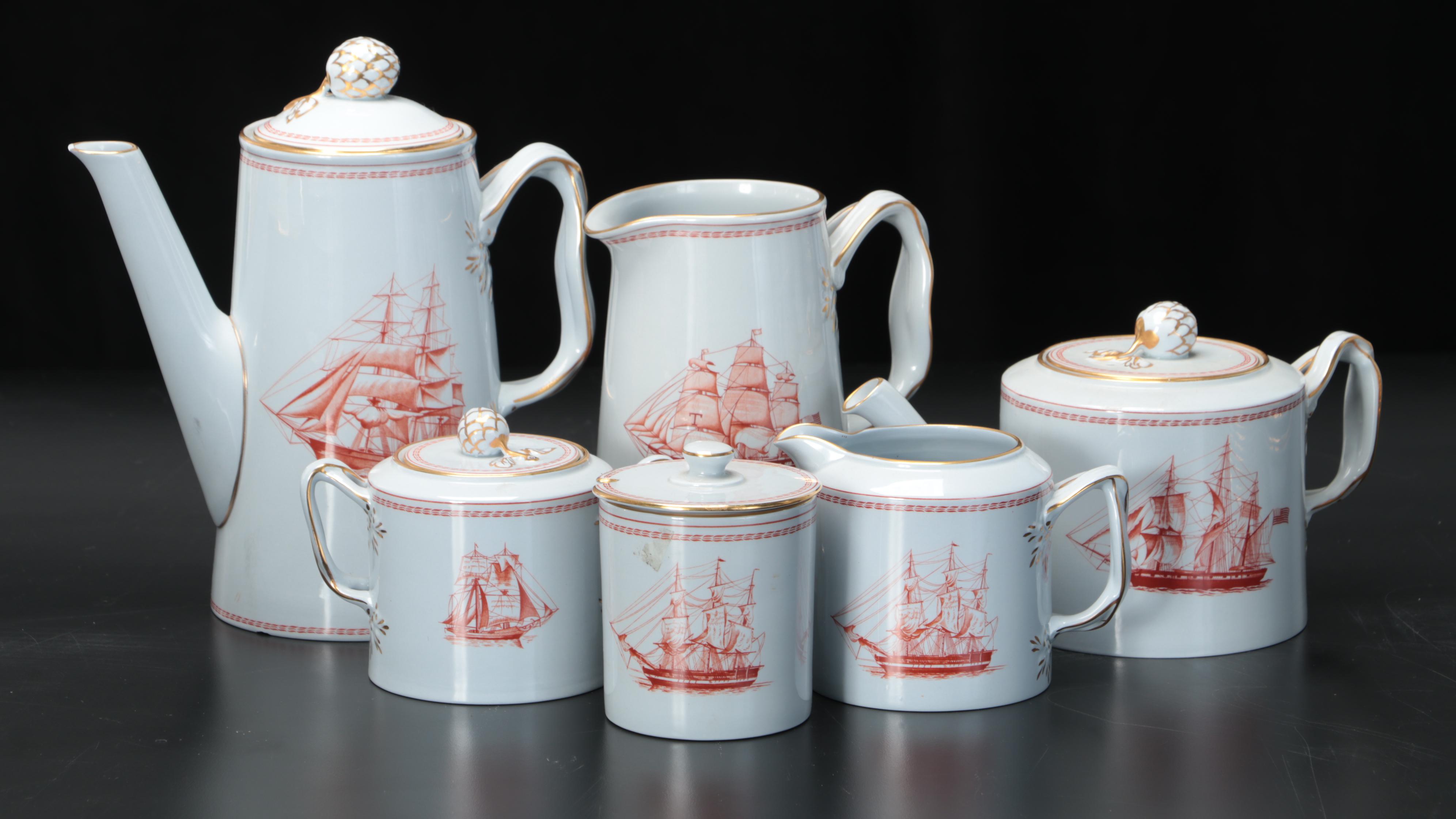 Spode "Trade Winds Red" Tableware, 1962-1993