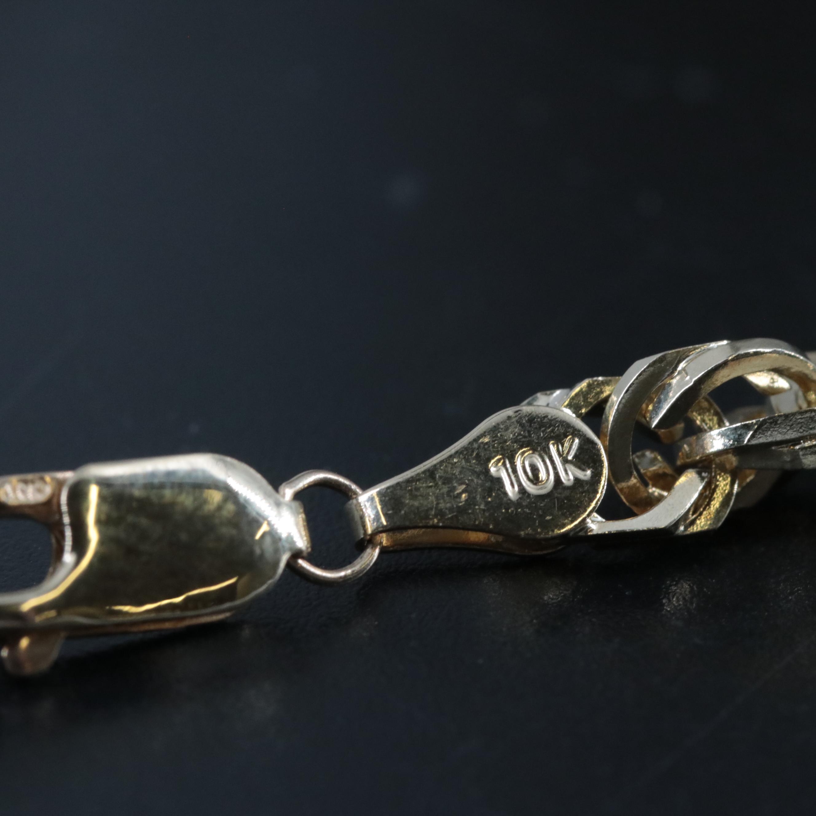 10K French Rope Chain Necklace