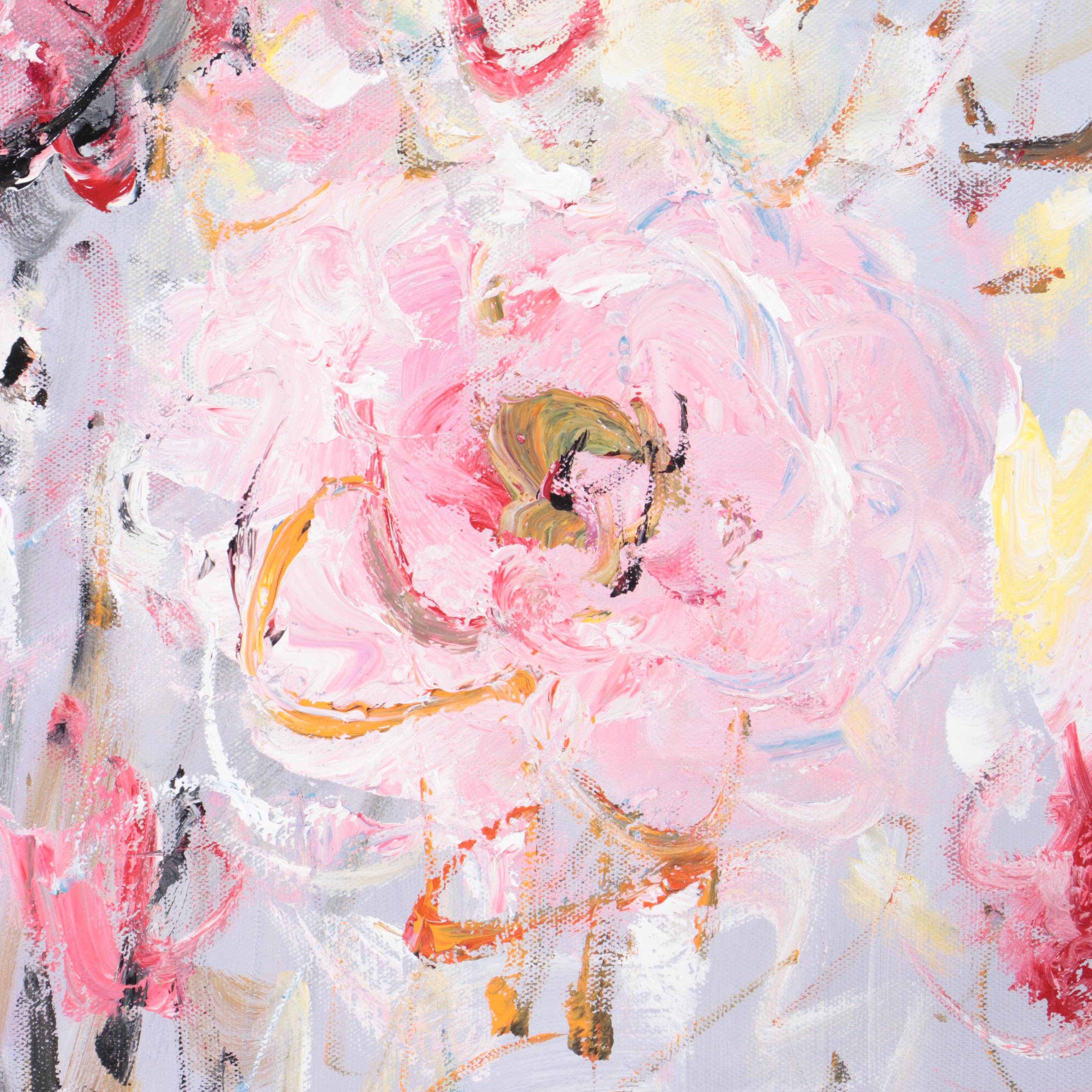 Bing Abstract Floral Oil Painting