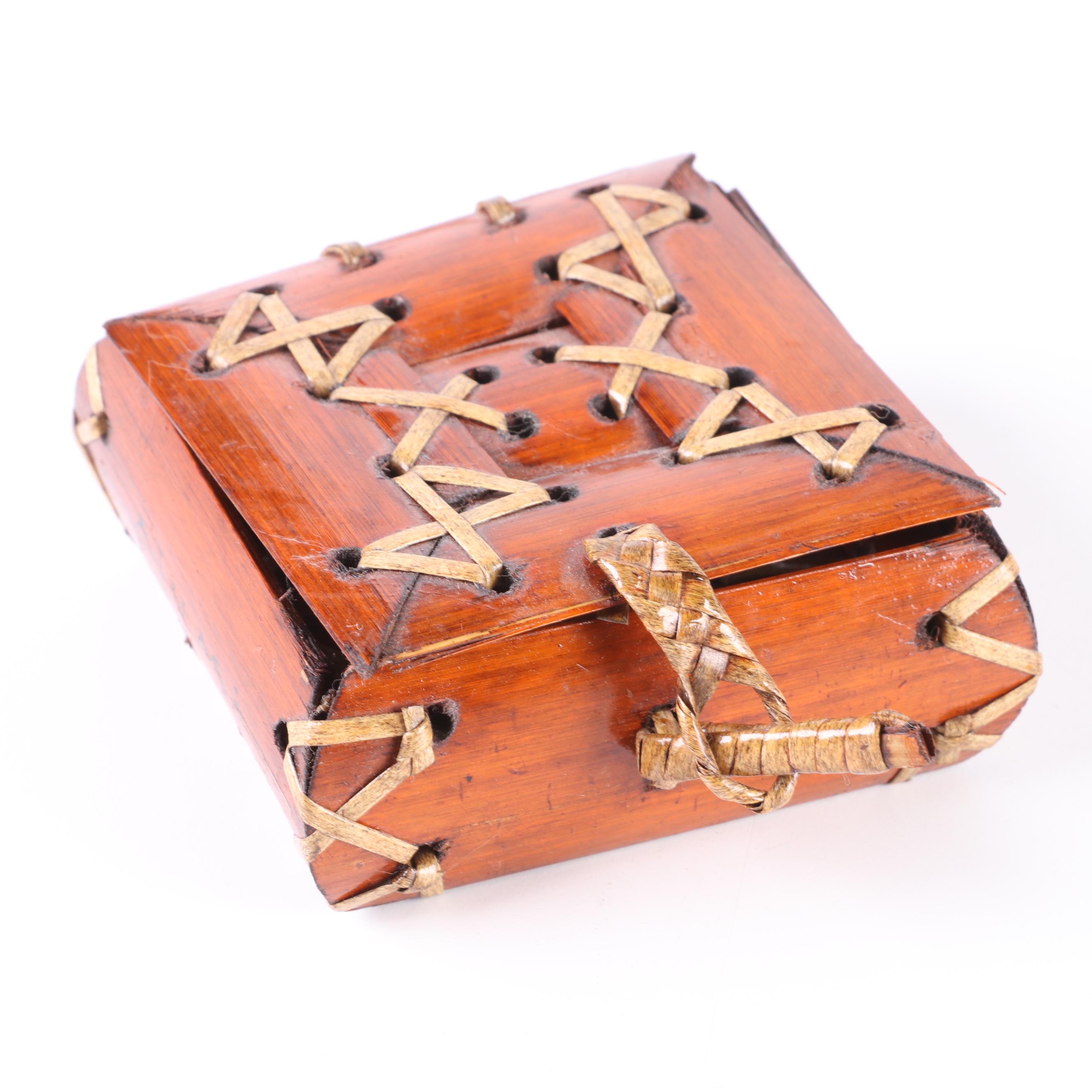 Birch, Clove, Metal and Other Wooden Handcrafted Trinket and Tea Boxes