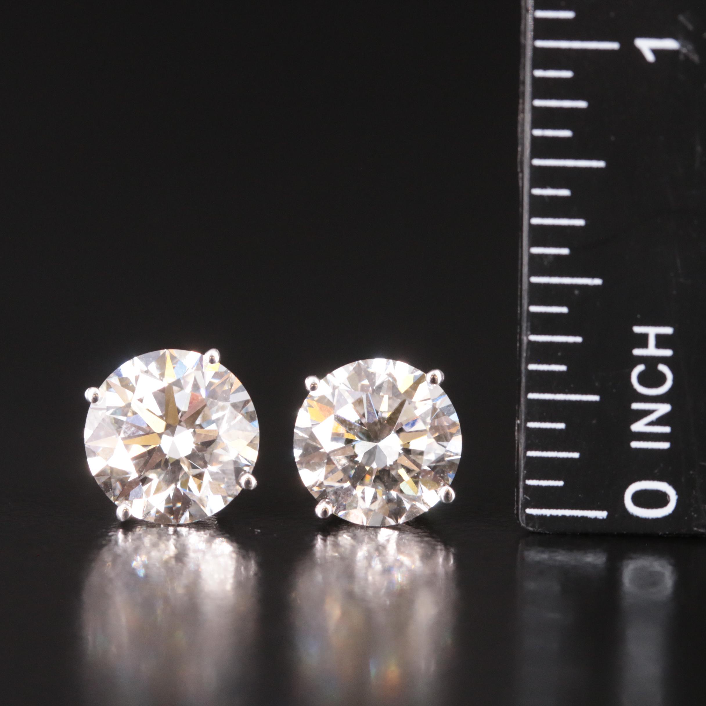 14K 6.07 CTW Lab Grown Diamond Stud Earrings