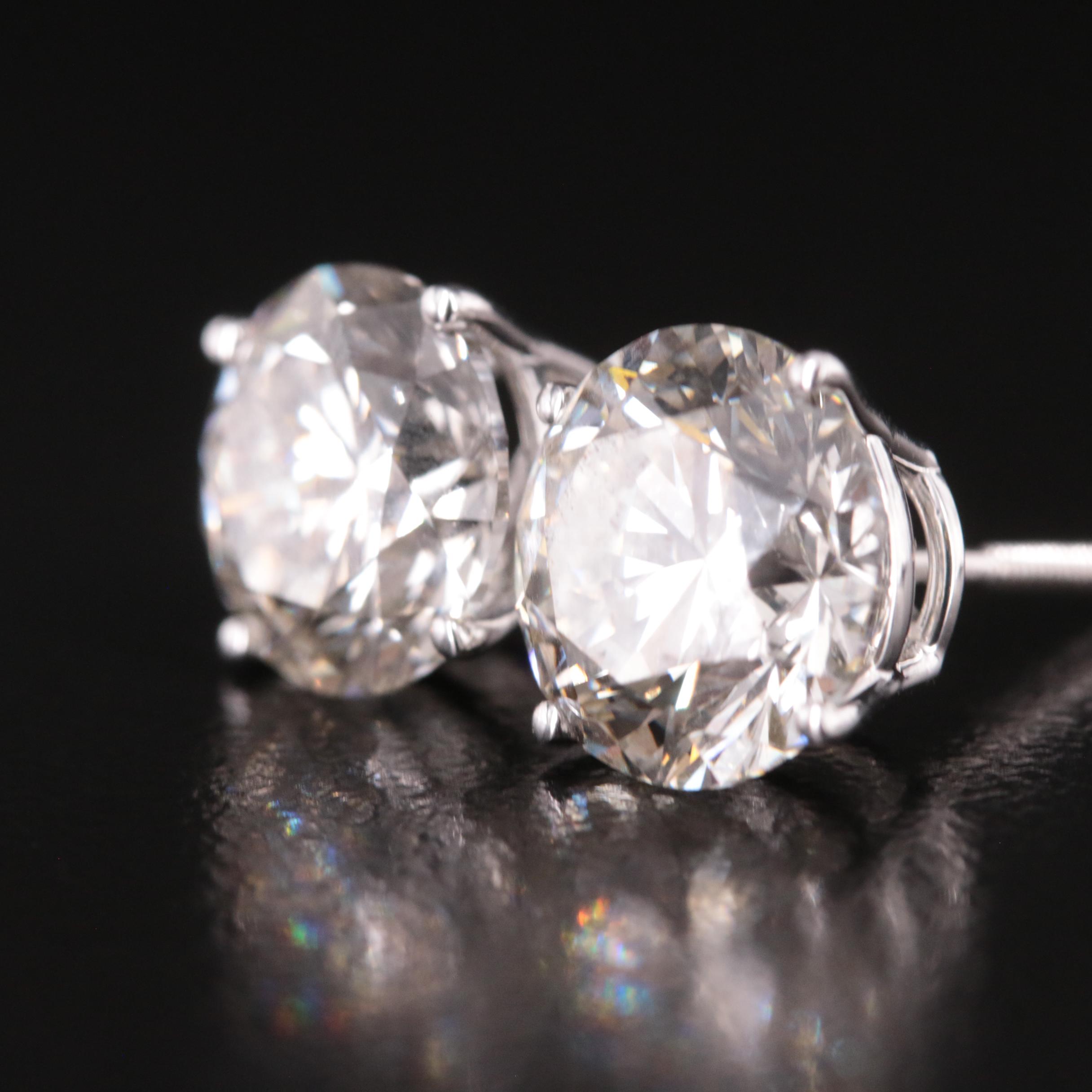 14K 6.07 CTW Lab Grown Diamond Stud Earrings