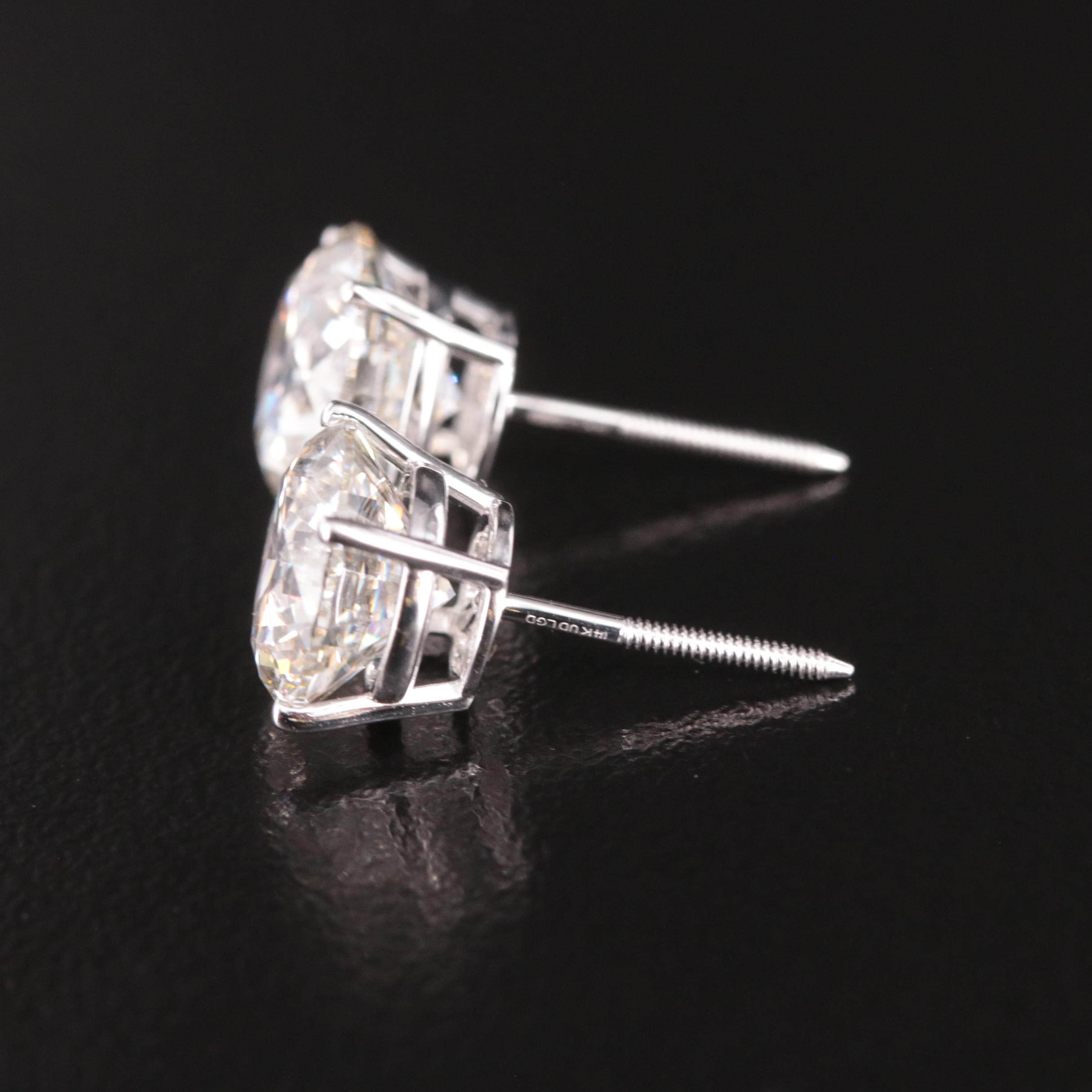 14K 6.07 CTW Lab Grown Diamond Stud Earrings