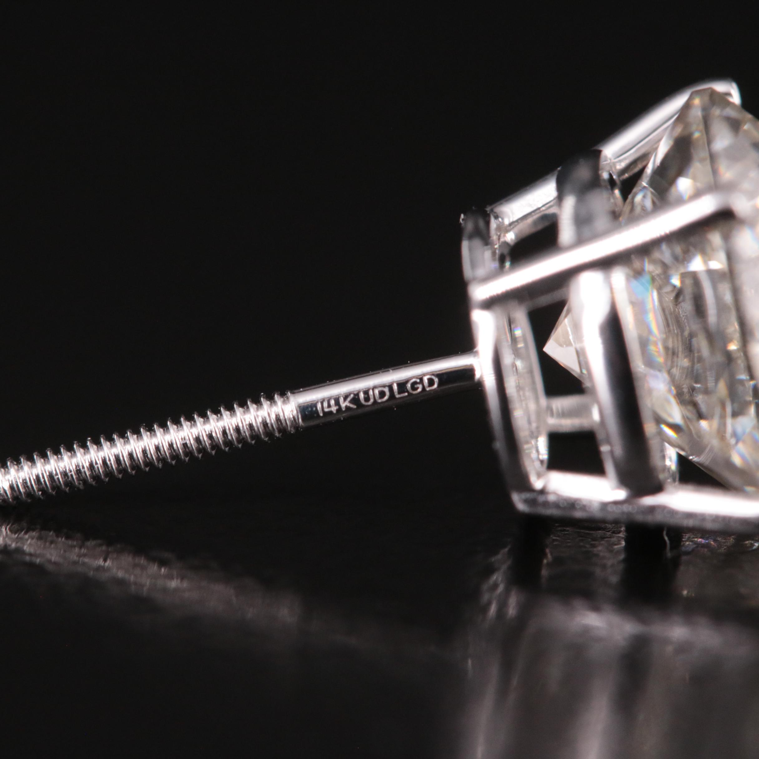 14K 6.07 CTW Lab Grown Diamond Stud Earrings