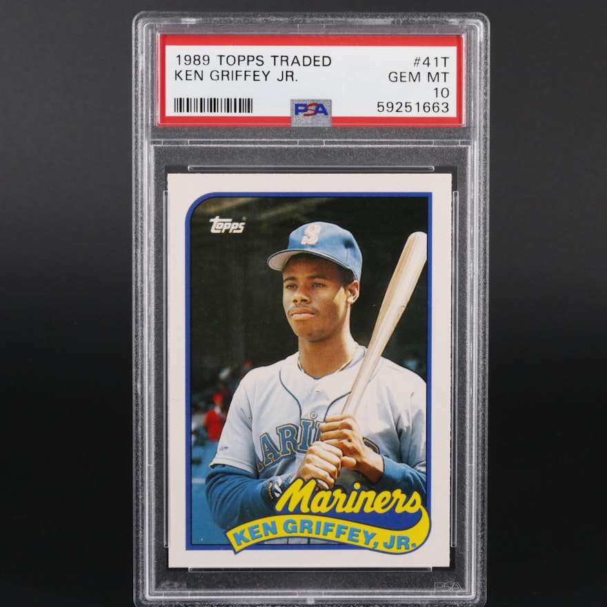 1989 Topps Traded Ken Griffey Jr. #41T Graded PSA Gem MT 10 Baseball Card