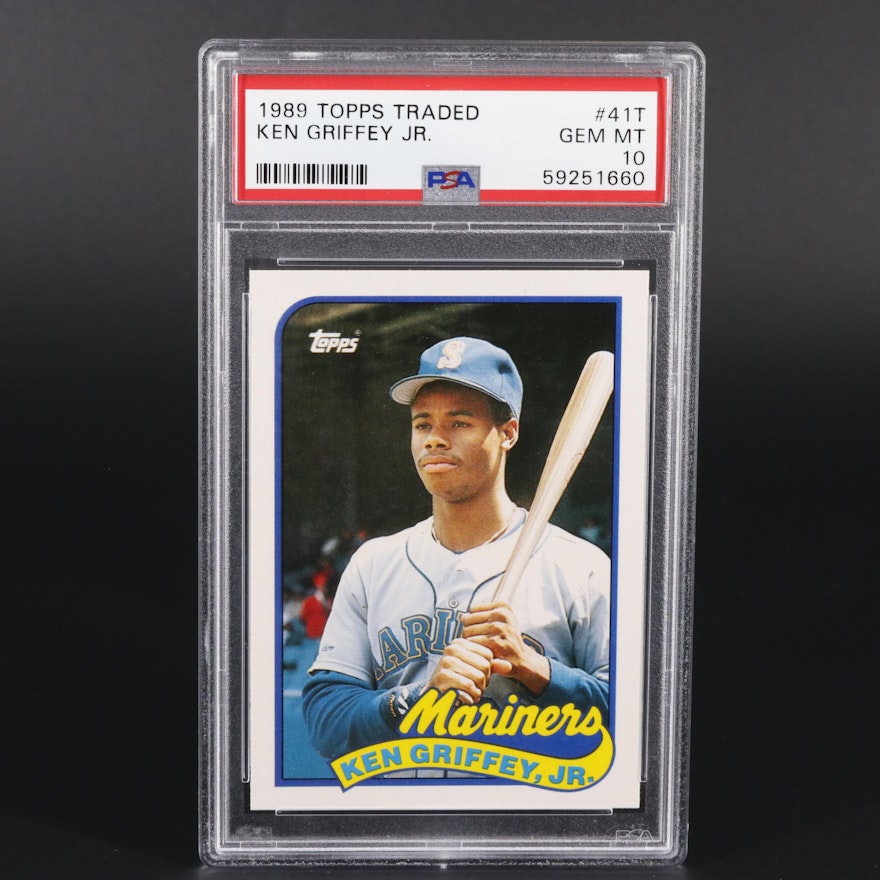 1989 Topps Traded Ken Griffey Jr. #41T Graded PSA Gem MT 10 Baseball Card