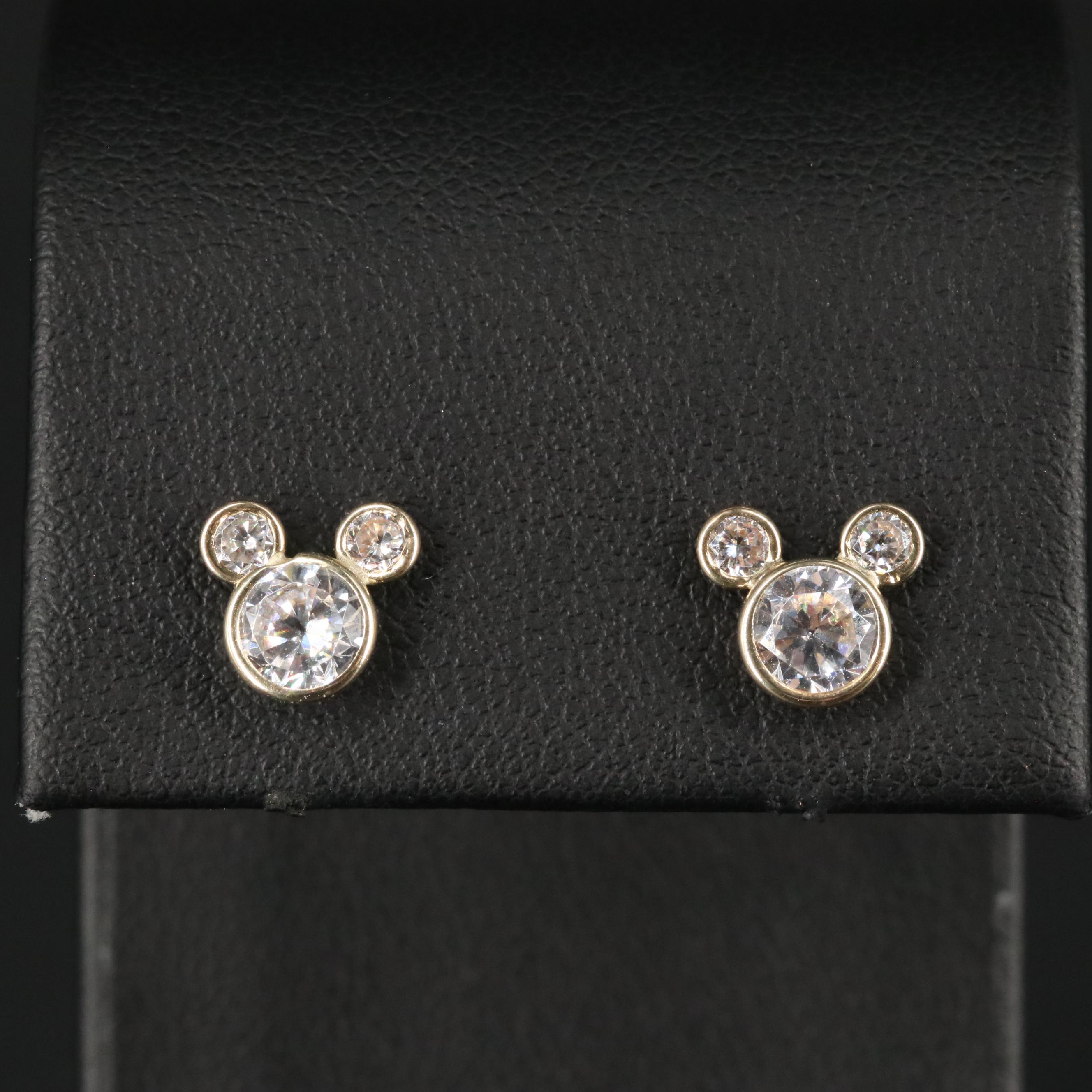 14K Mickey Mouse Earrings