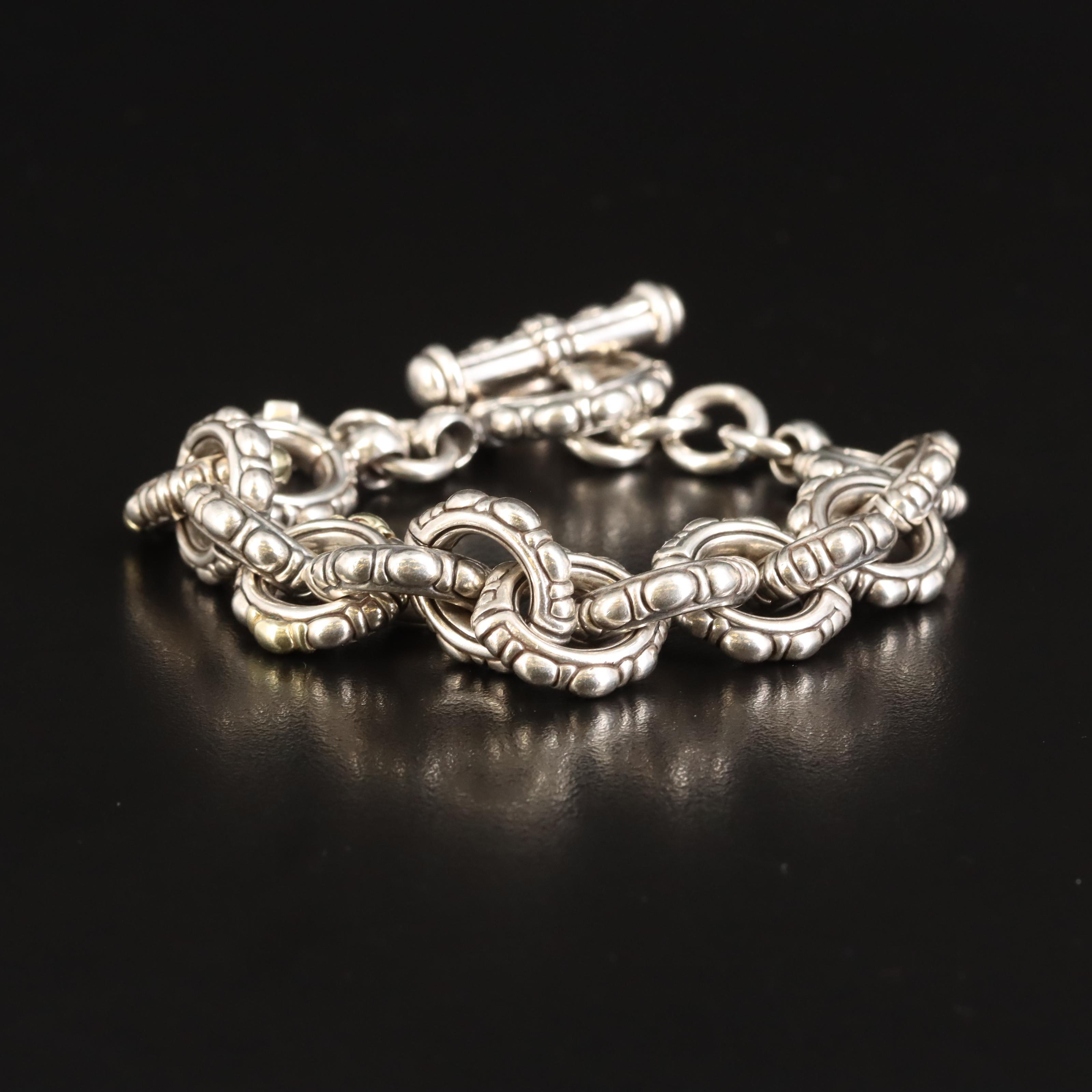 David Wysor Sterling Bracelet with 18K Accents