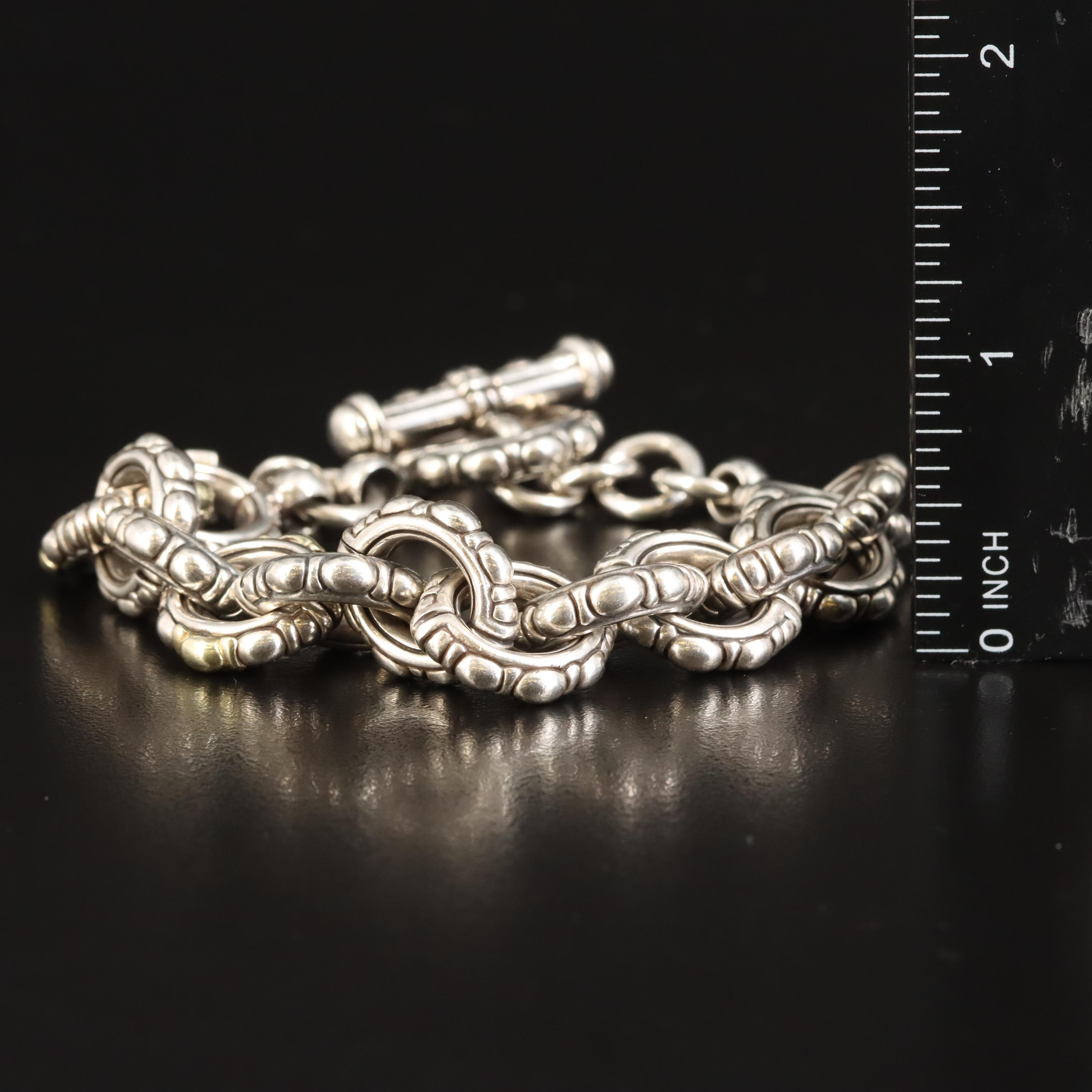 David Wysor Sterling Bracelet with 18K Accents