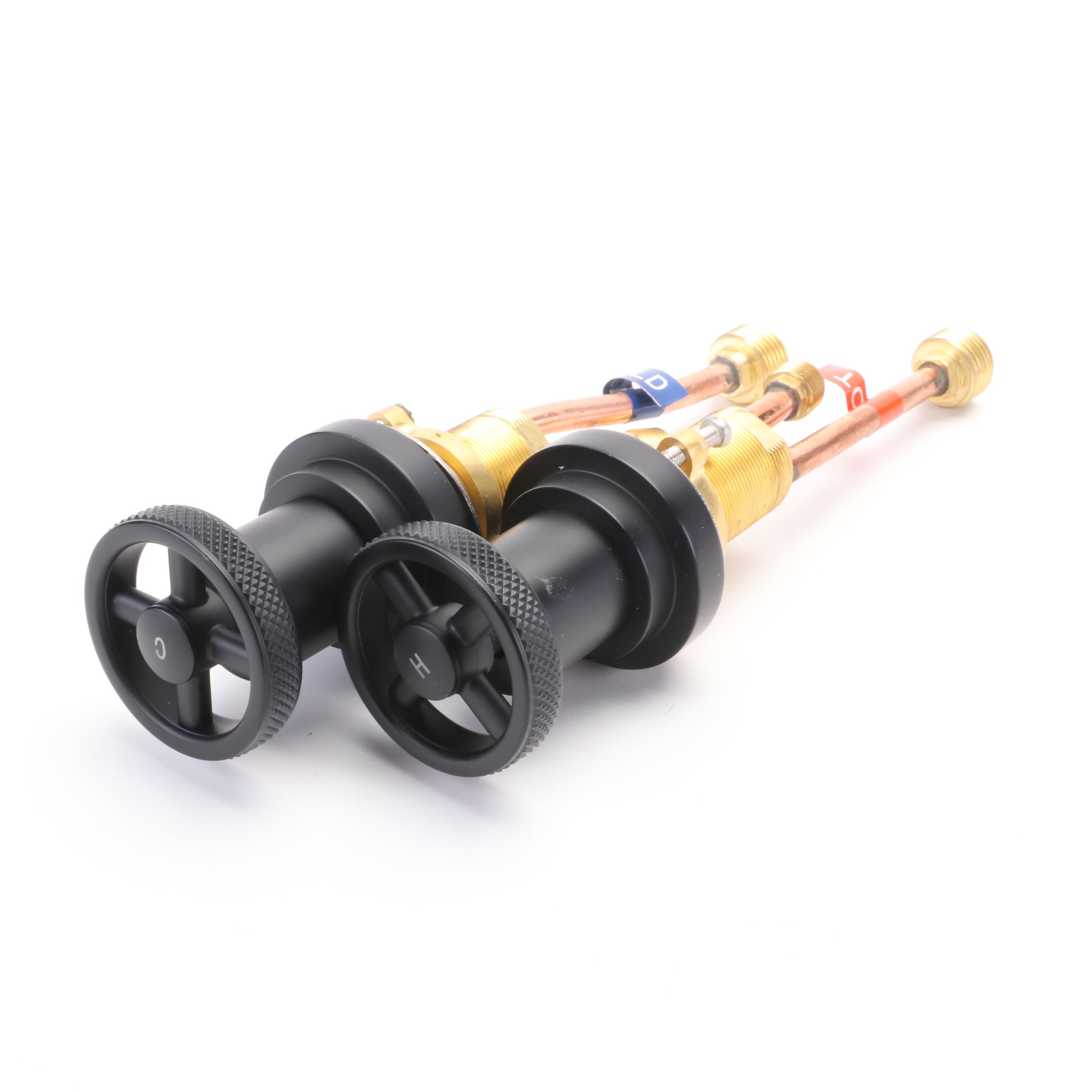 Marble Oval Sink, Matte Black Extended Press Pop-Up Drain and Widespread Faucet