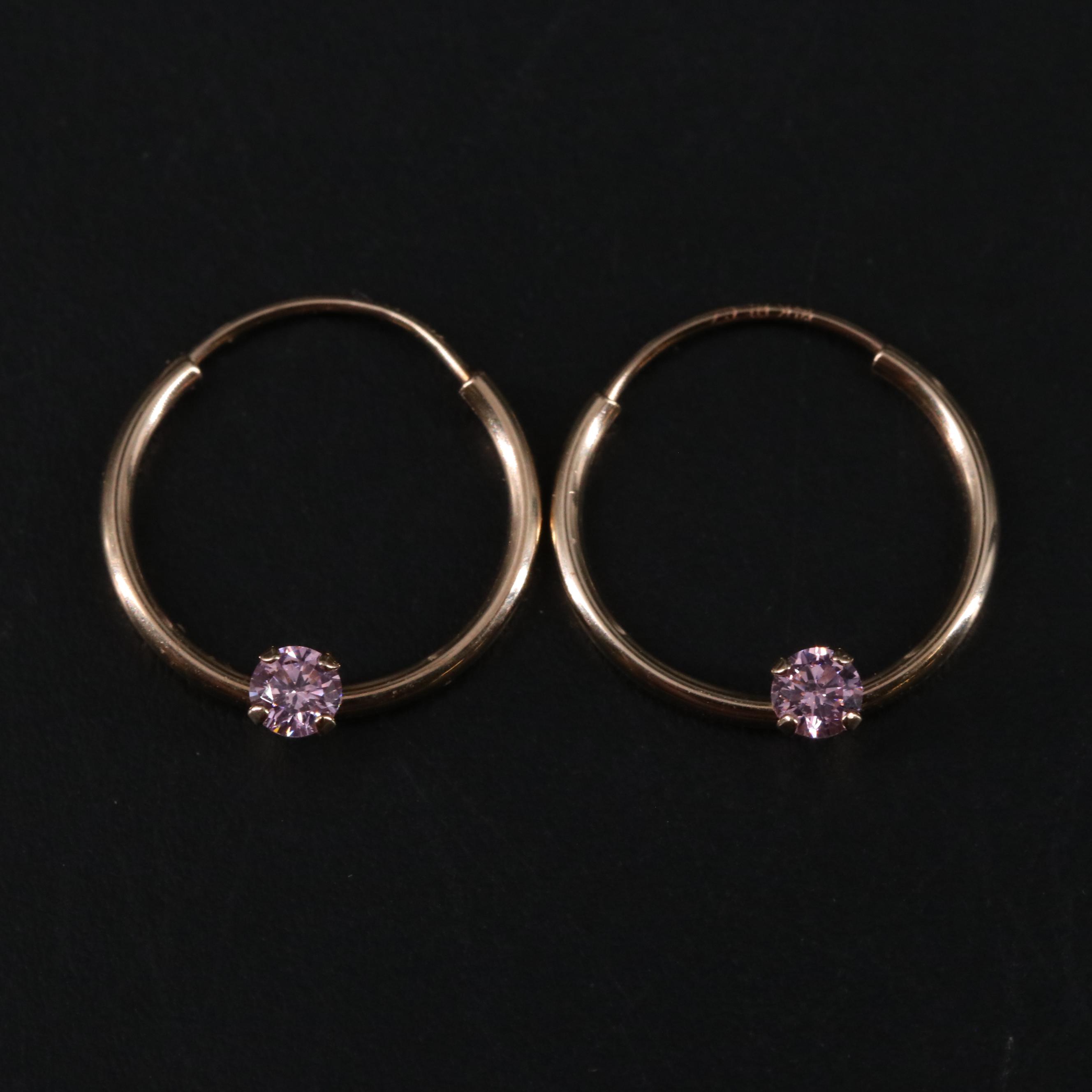 14K Hoop Earrings