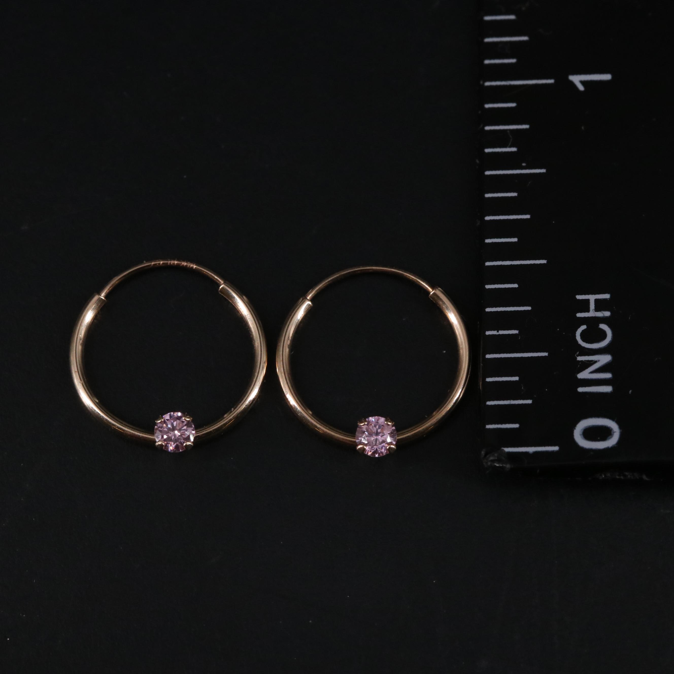 14K Hoop Earrings