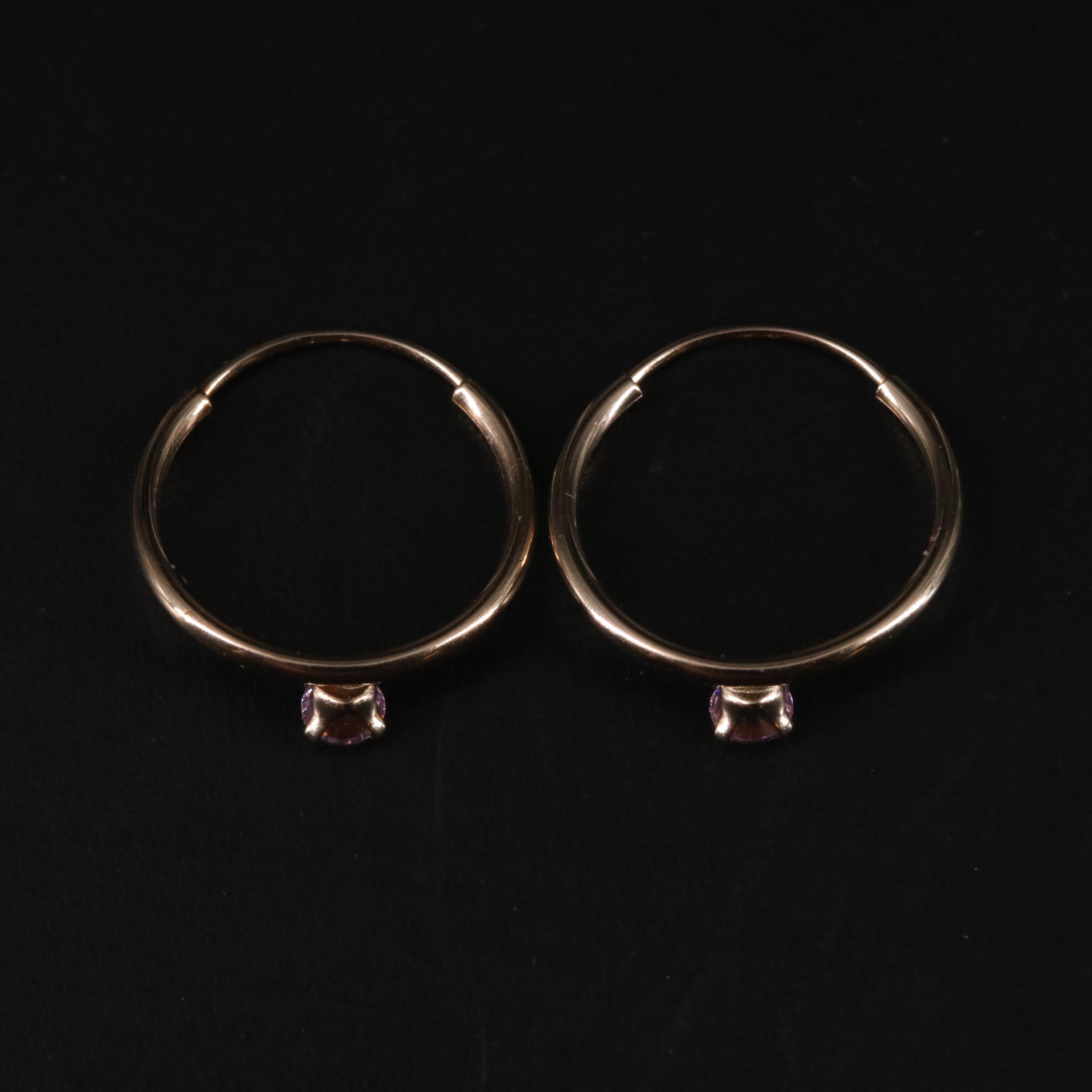 14K Hoop Earrings