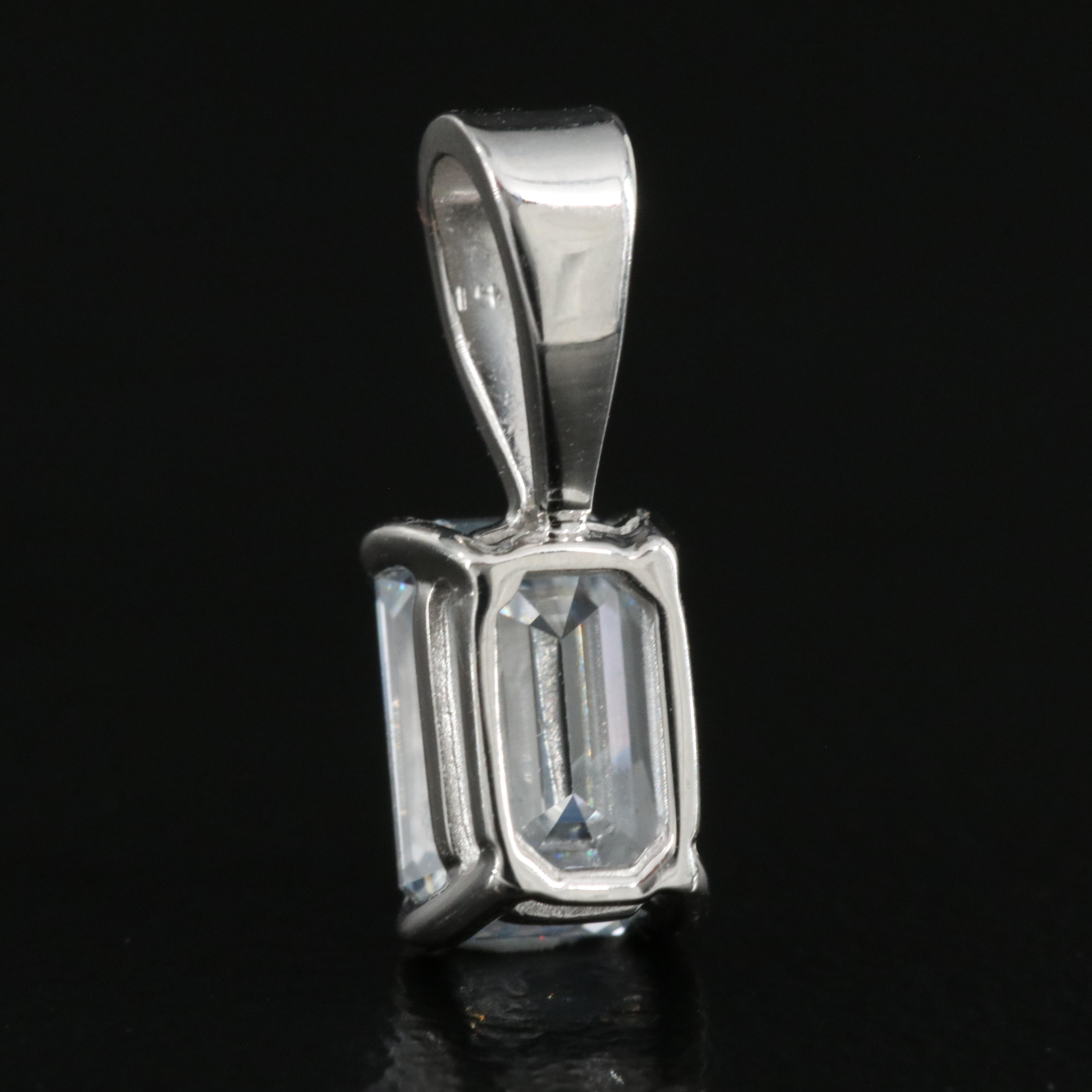 14K 0.45 CT Lab Grown Diamond Solitaire Pendant