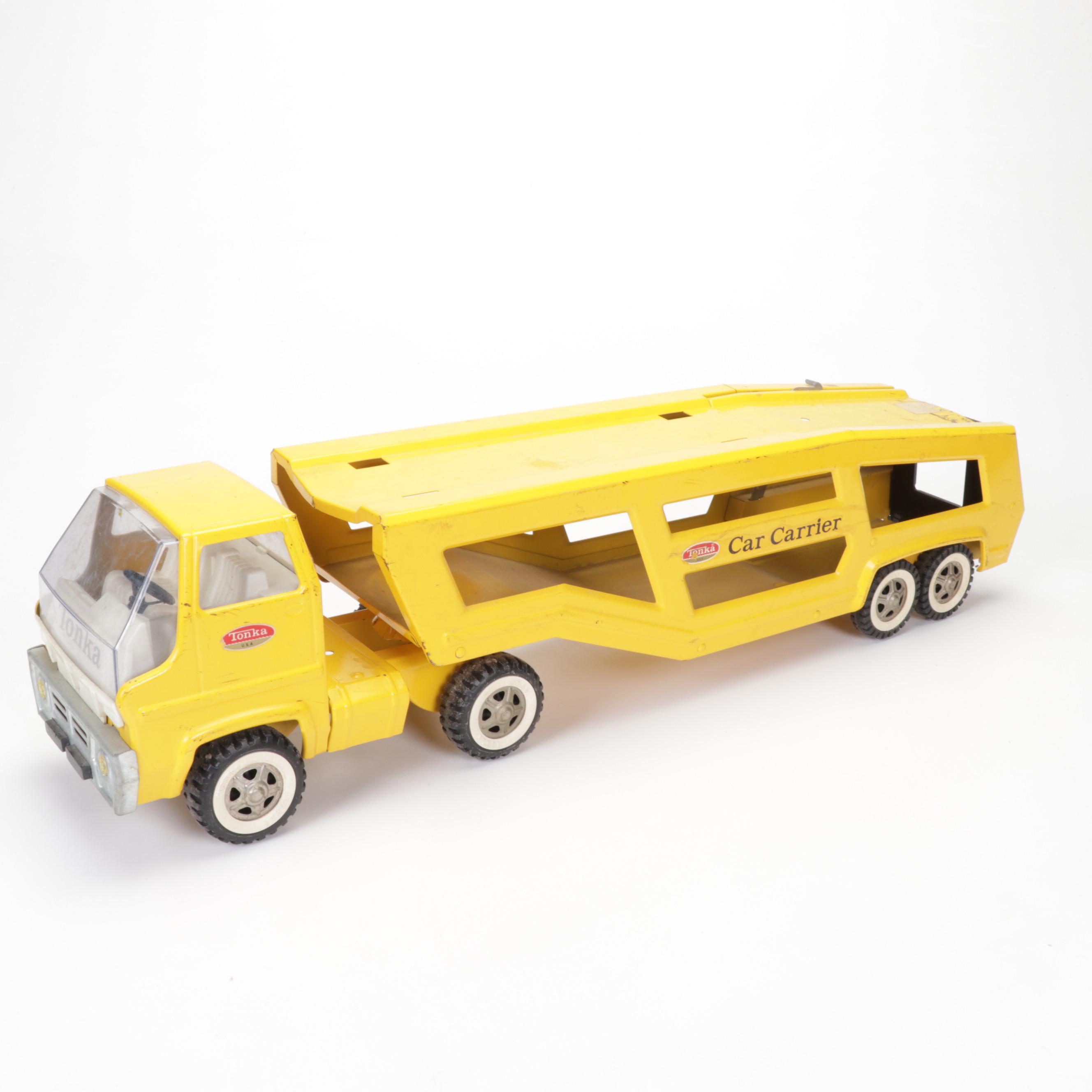 Tonka Car Carrier, Tyco Model Train Cars, and More Toy Vehicles