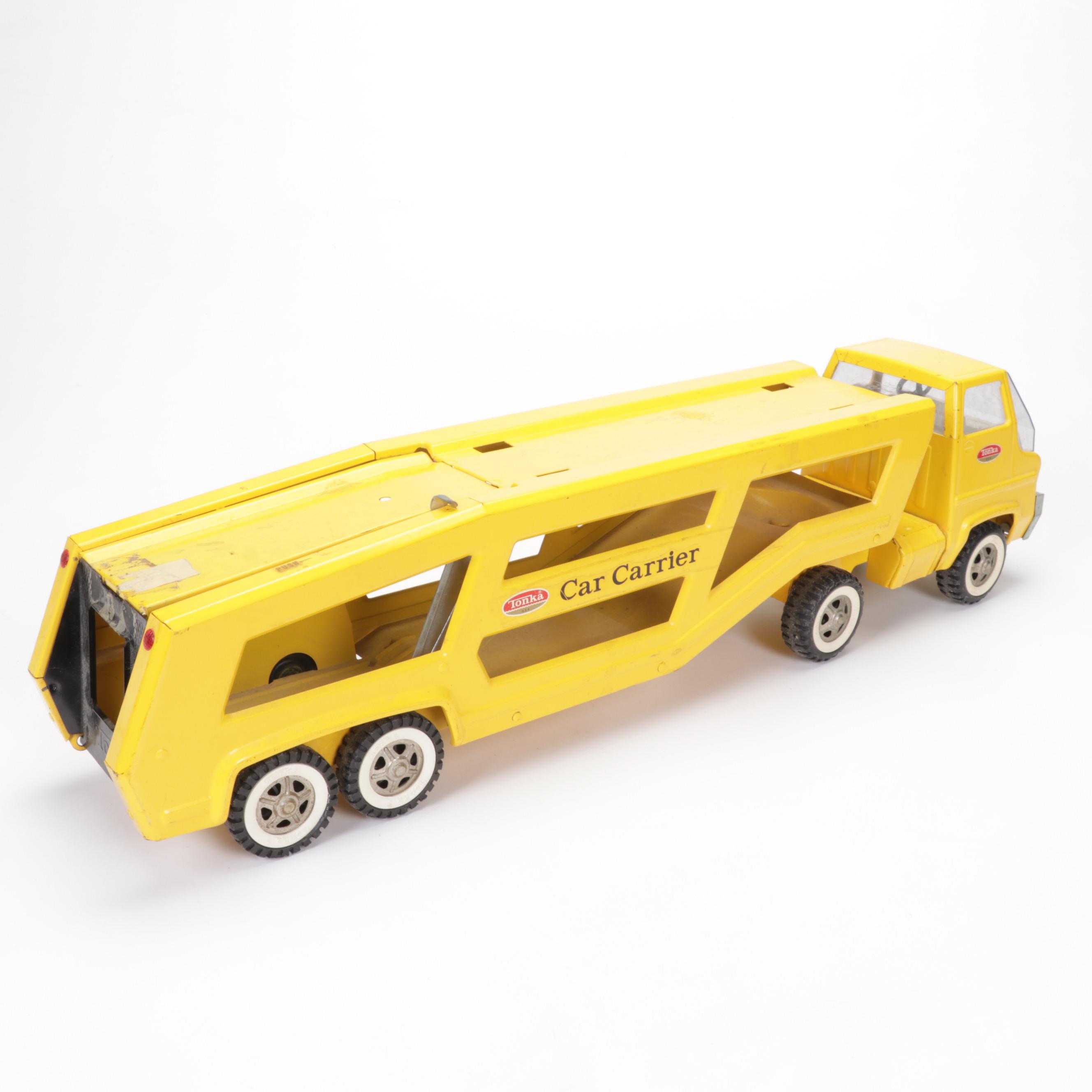 Tonka Car Carrier, Tyco Model Train Cars, and More Toy Vehicles
