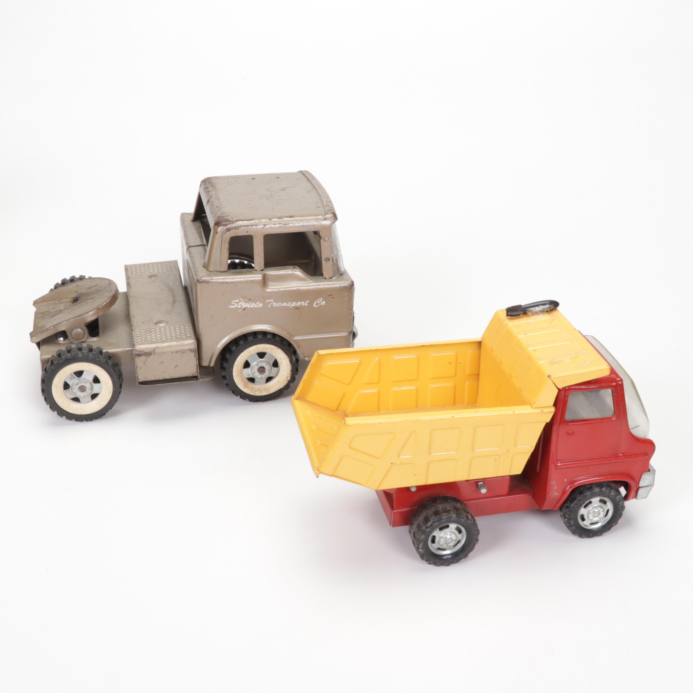Tonka Car Carrier, Tyco Model Train Cars, and More Toy Vehicles