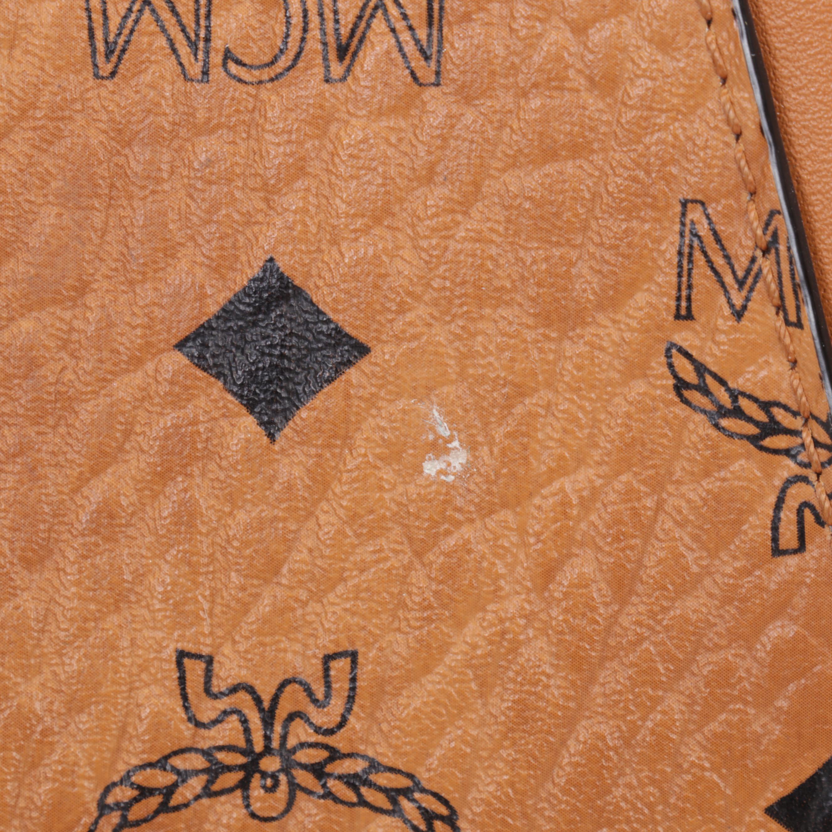 MCM Essential Tote Bag in Monogram Cognac Visetos Canvas