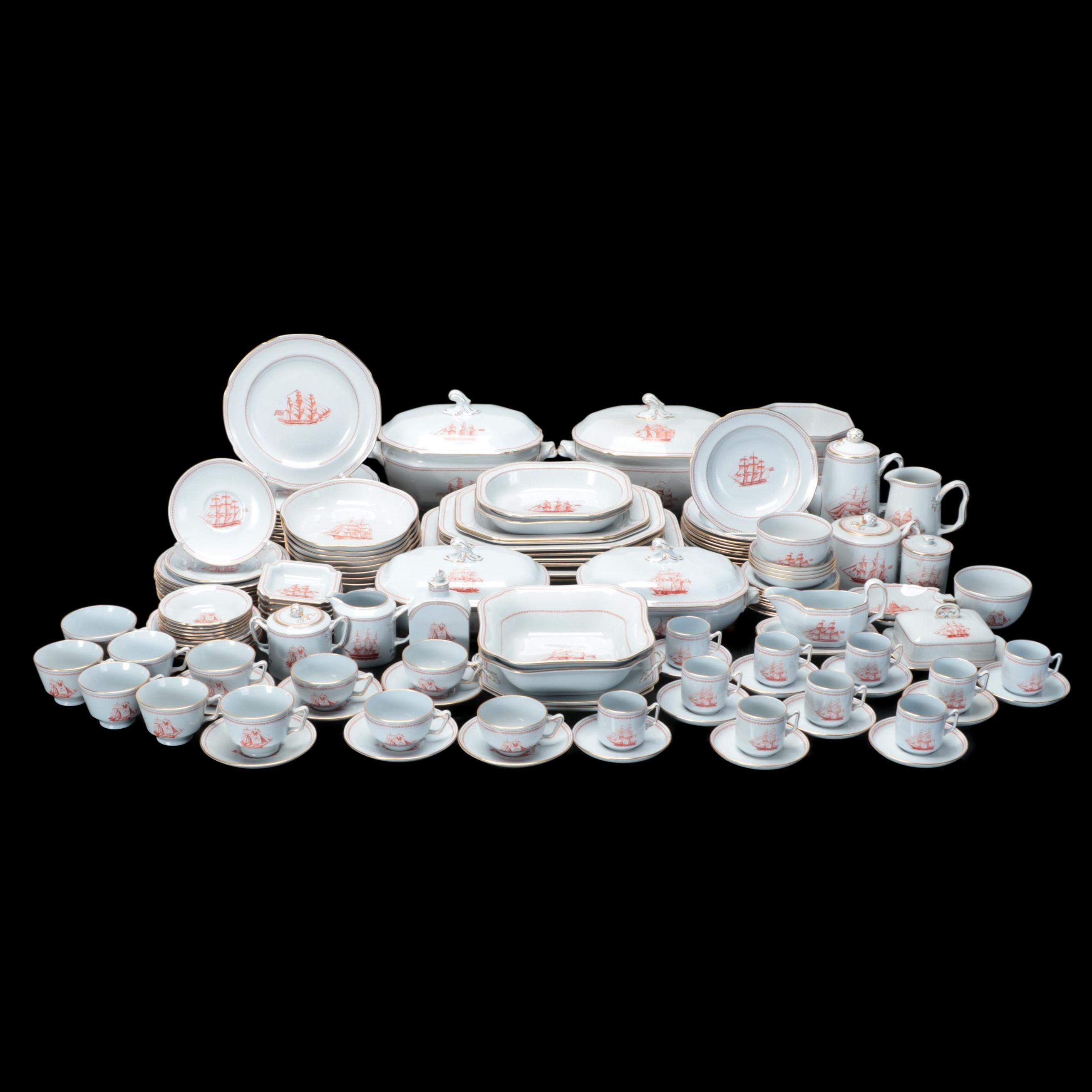 Spode "Trade Winds Red" Tableware, 1962-1993