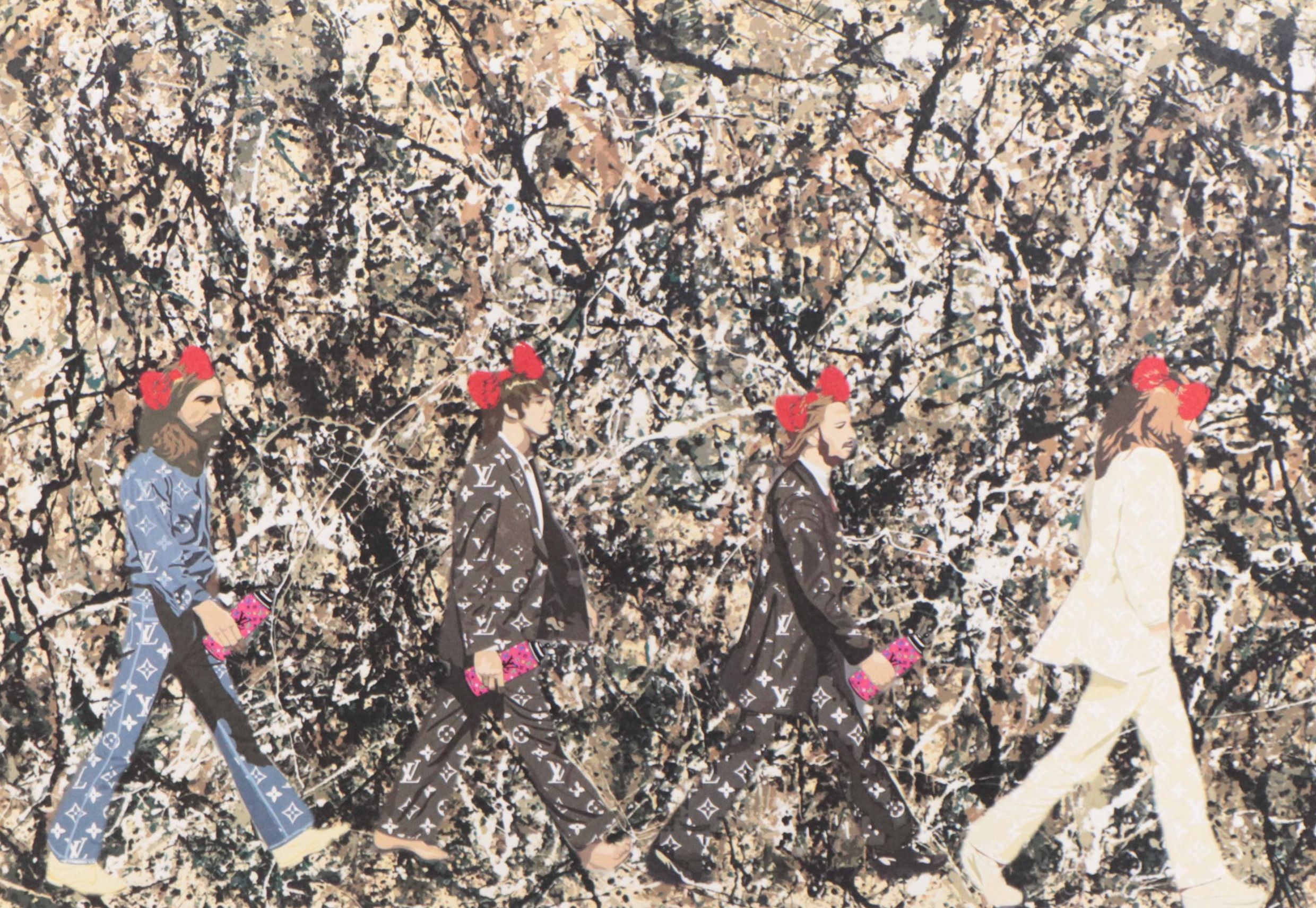 Death NYC Pop Art Graphic Print Featuring Pollock and The Beatles