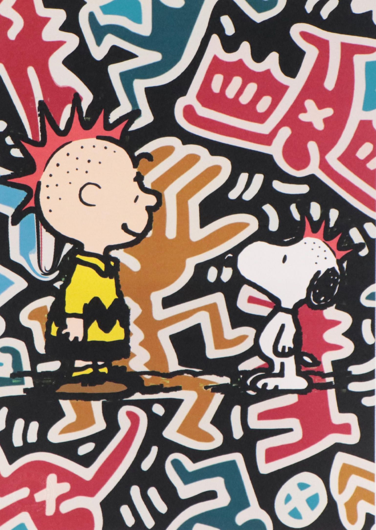 Death NYC Pop Art Graphic Print Featuring Charlie Brown and Snoopy, 2020