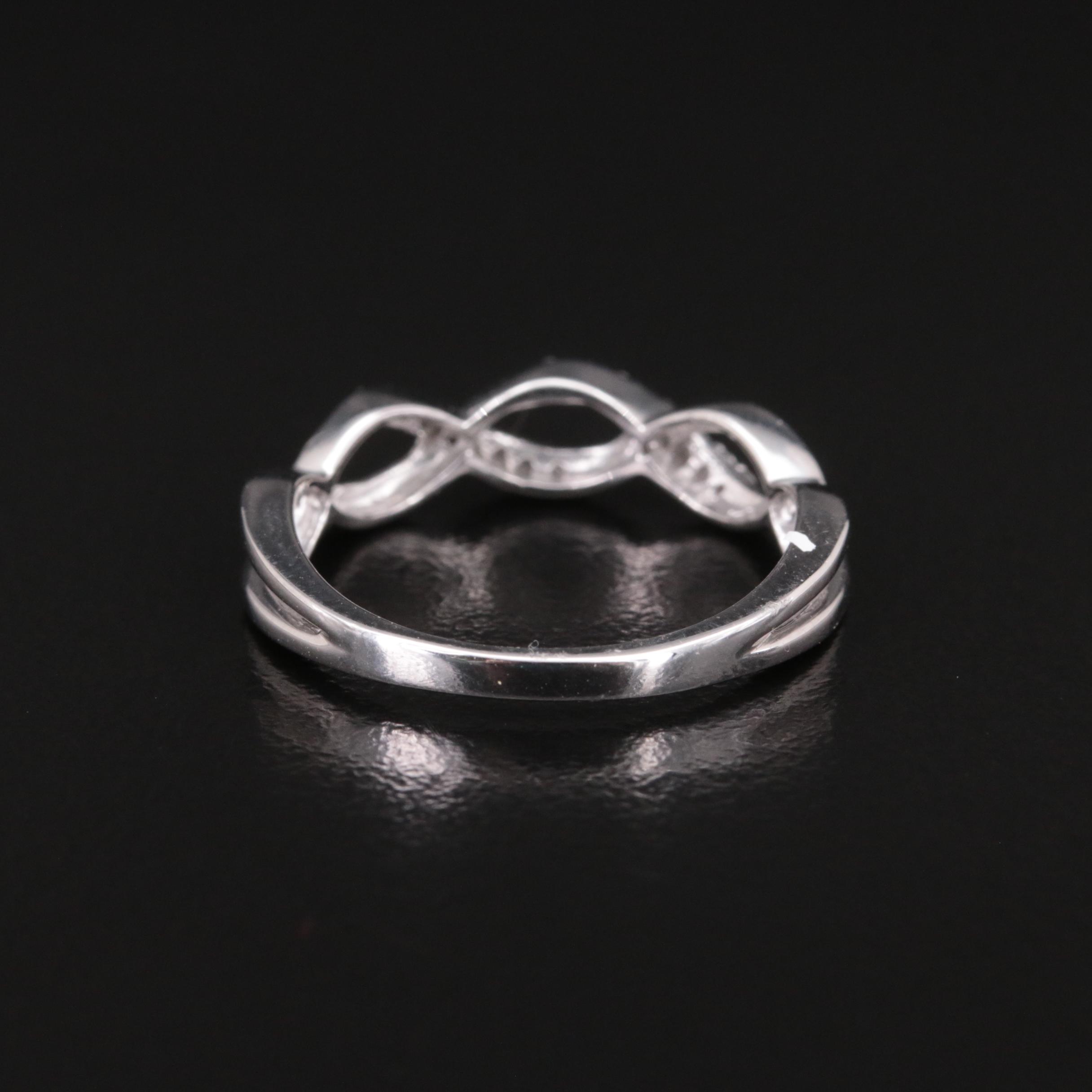 Sterling Diamond Ring