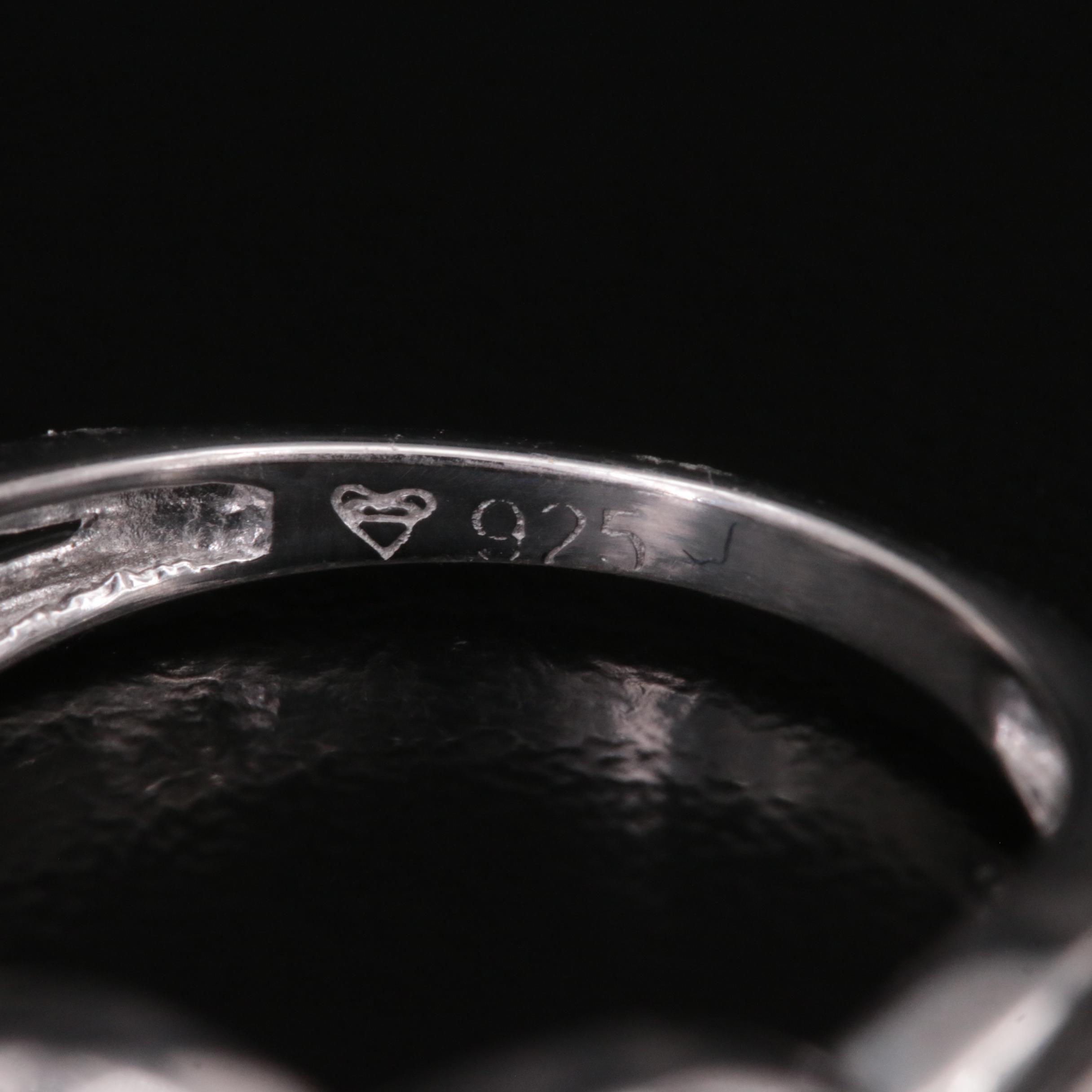 Sterling Diamond Ring