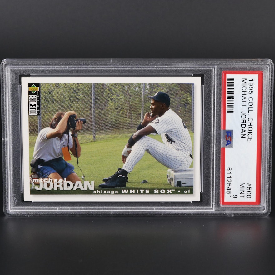 1995 Upper Deck Coll. Choice Michael Jordan #500 Graded PSA Mint 9 Baseball Card