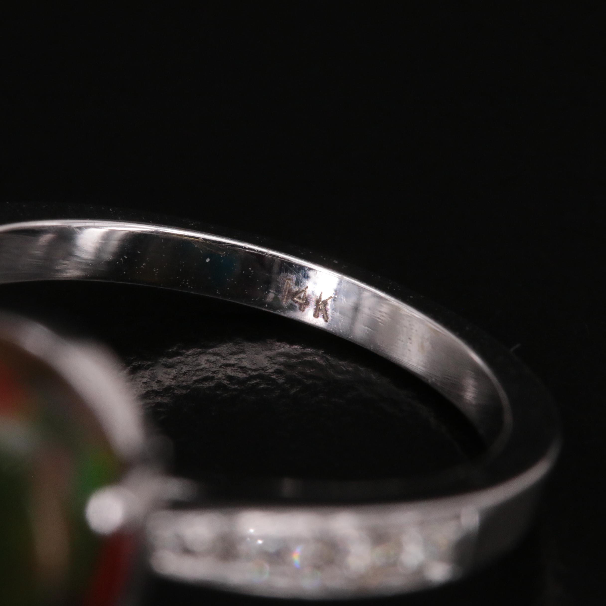 14K Opal and Diamond Ring
