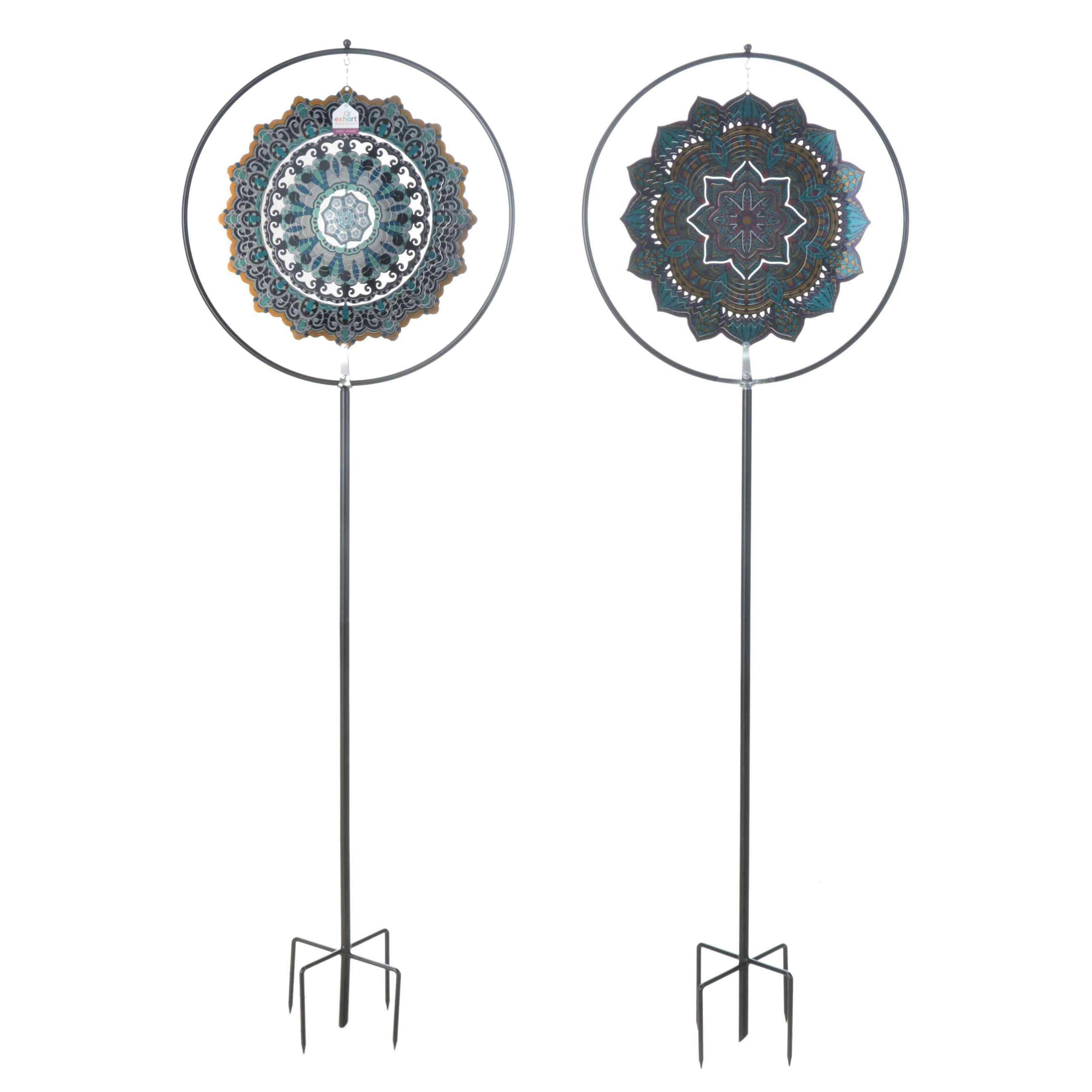 Exhart Laser Cut Wind Spinner Stakes