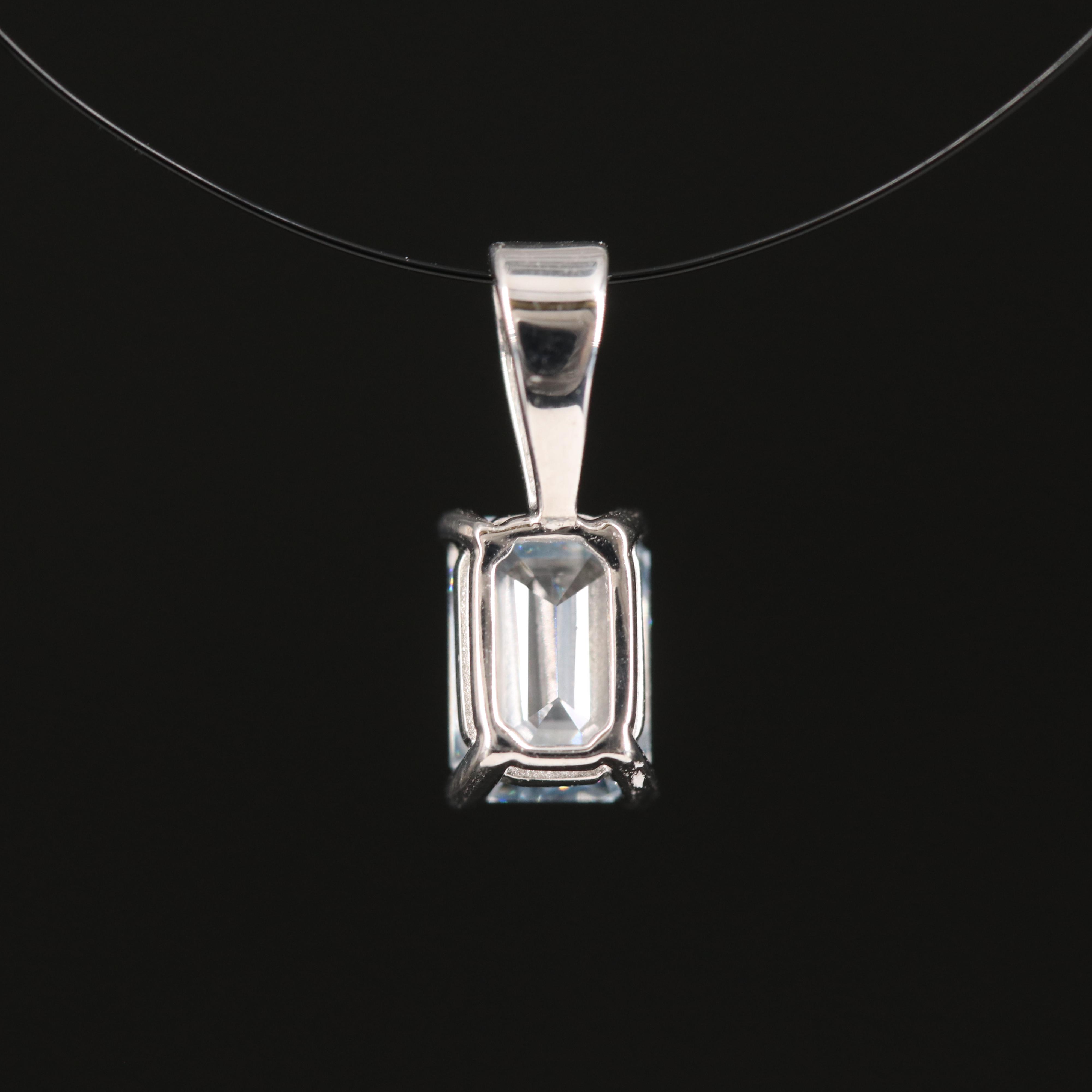 14K 0.80 CT Lab Grown Diamond Solitaire Pendant