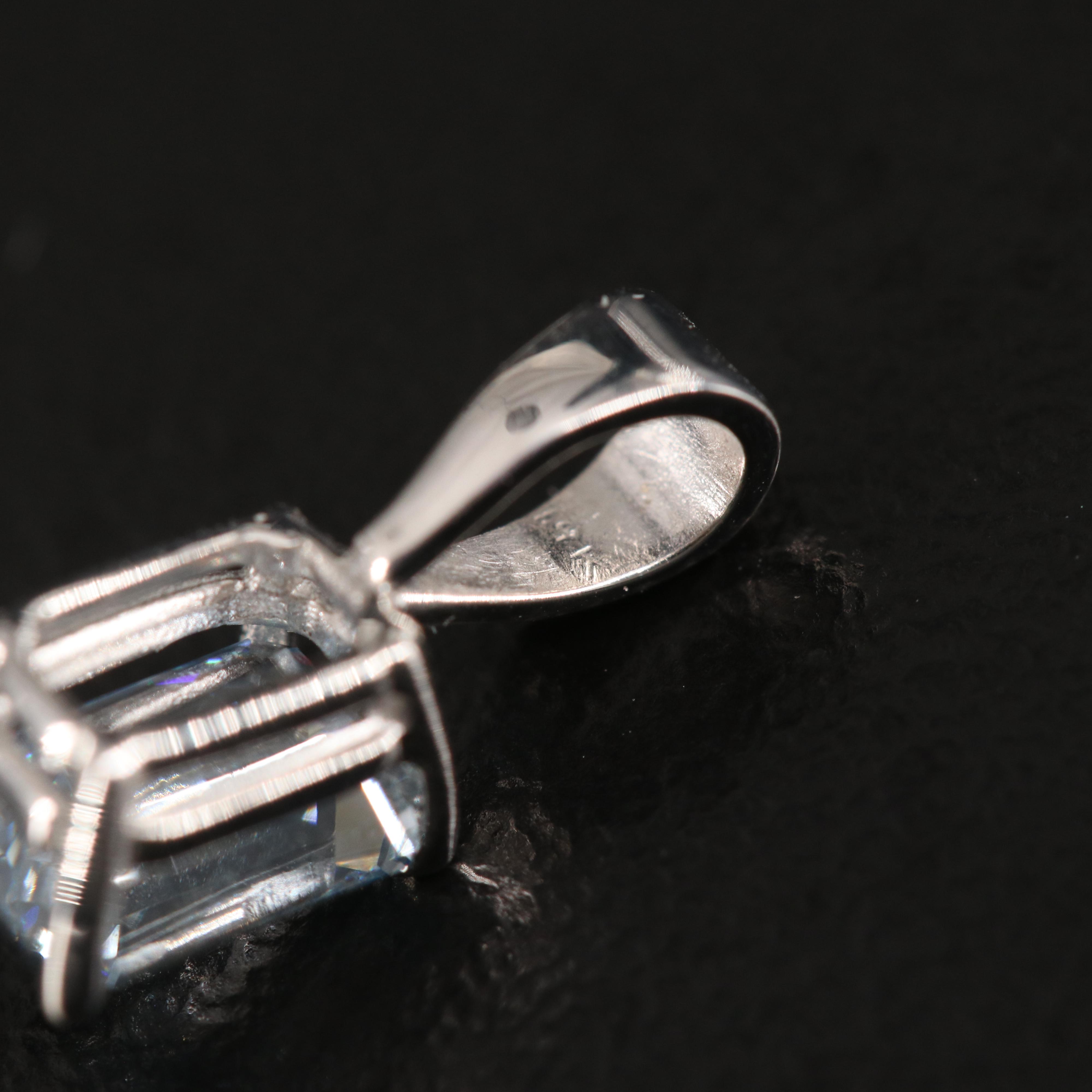 14K 0.80 CT Lab Grown Diamond Solitaire Pendant